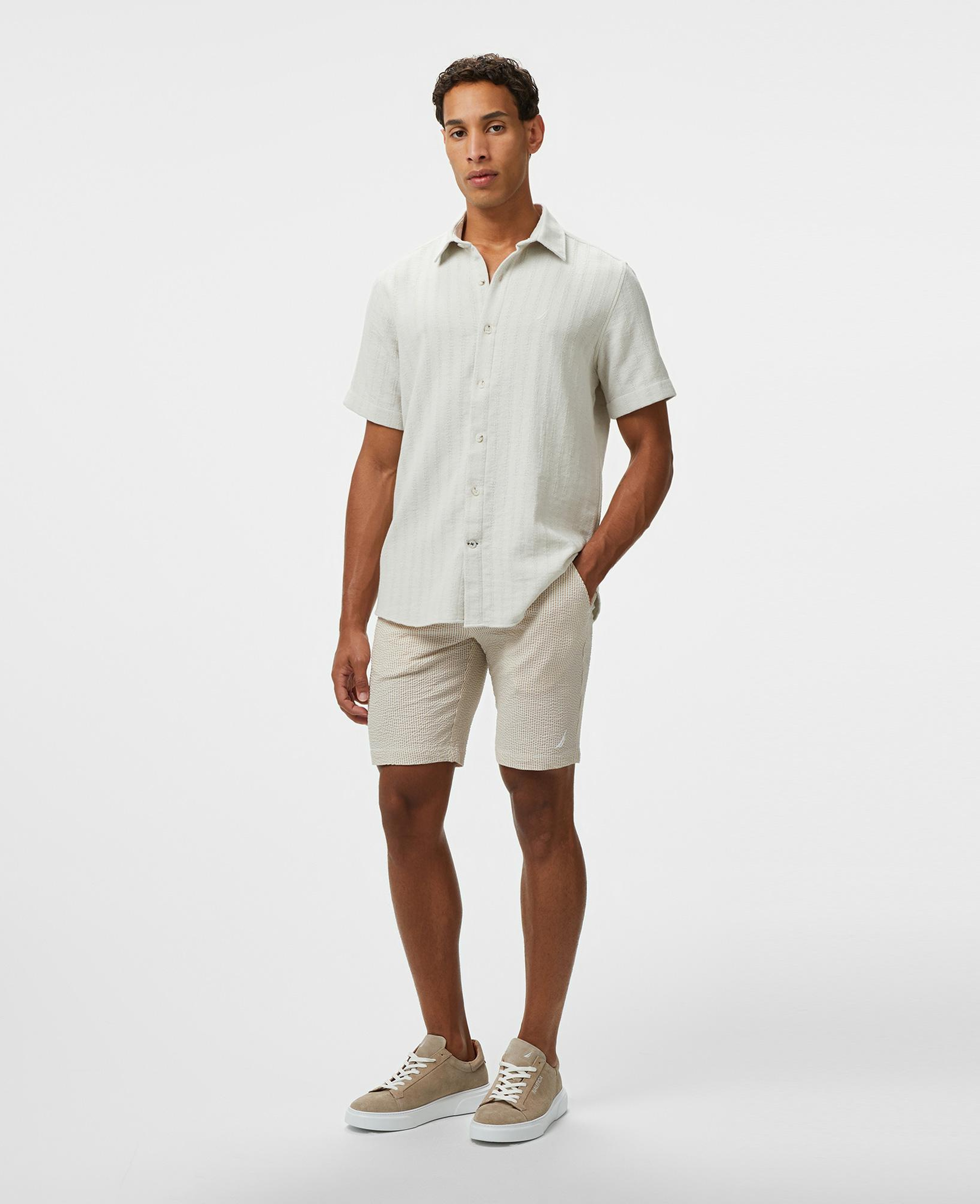 Nautica Erkek Bej Classic Fit Gömlek