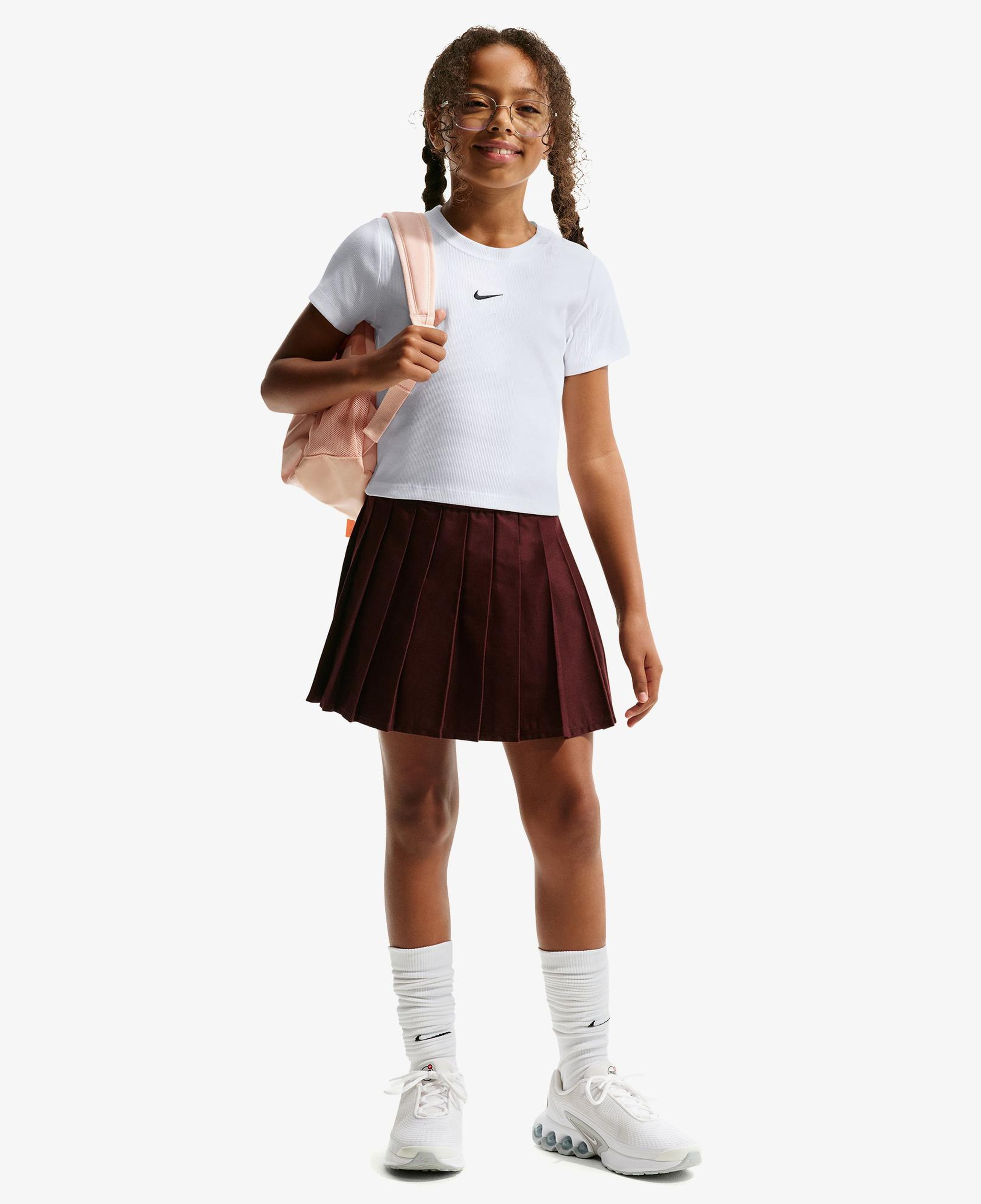 Nike Sportswear Çocuk Beyaz Crop T-Shirt