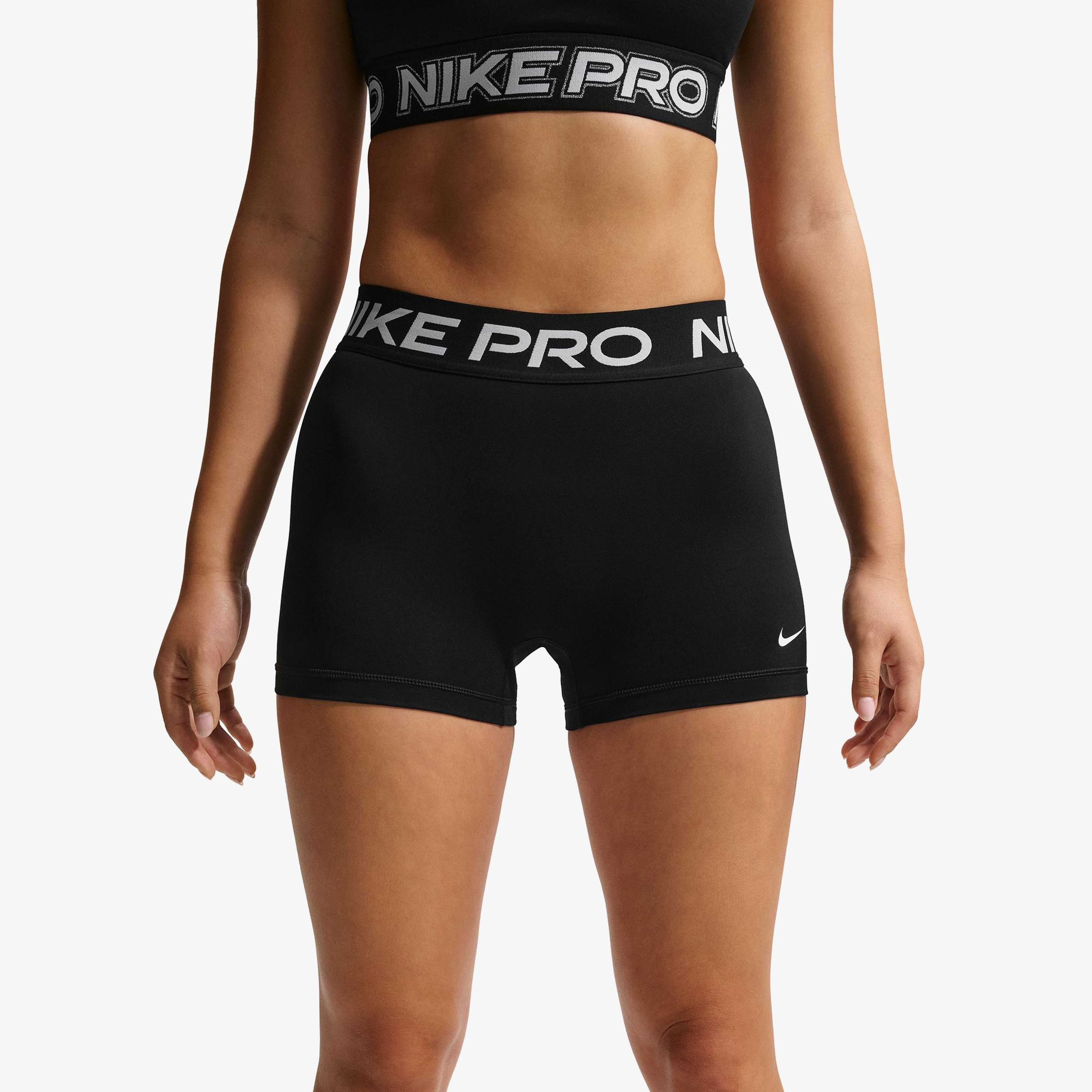 Nike Pro Dri-Fit 365 8 cm Kadın Siyah Kısa Tayt