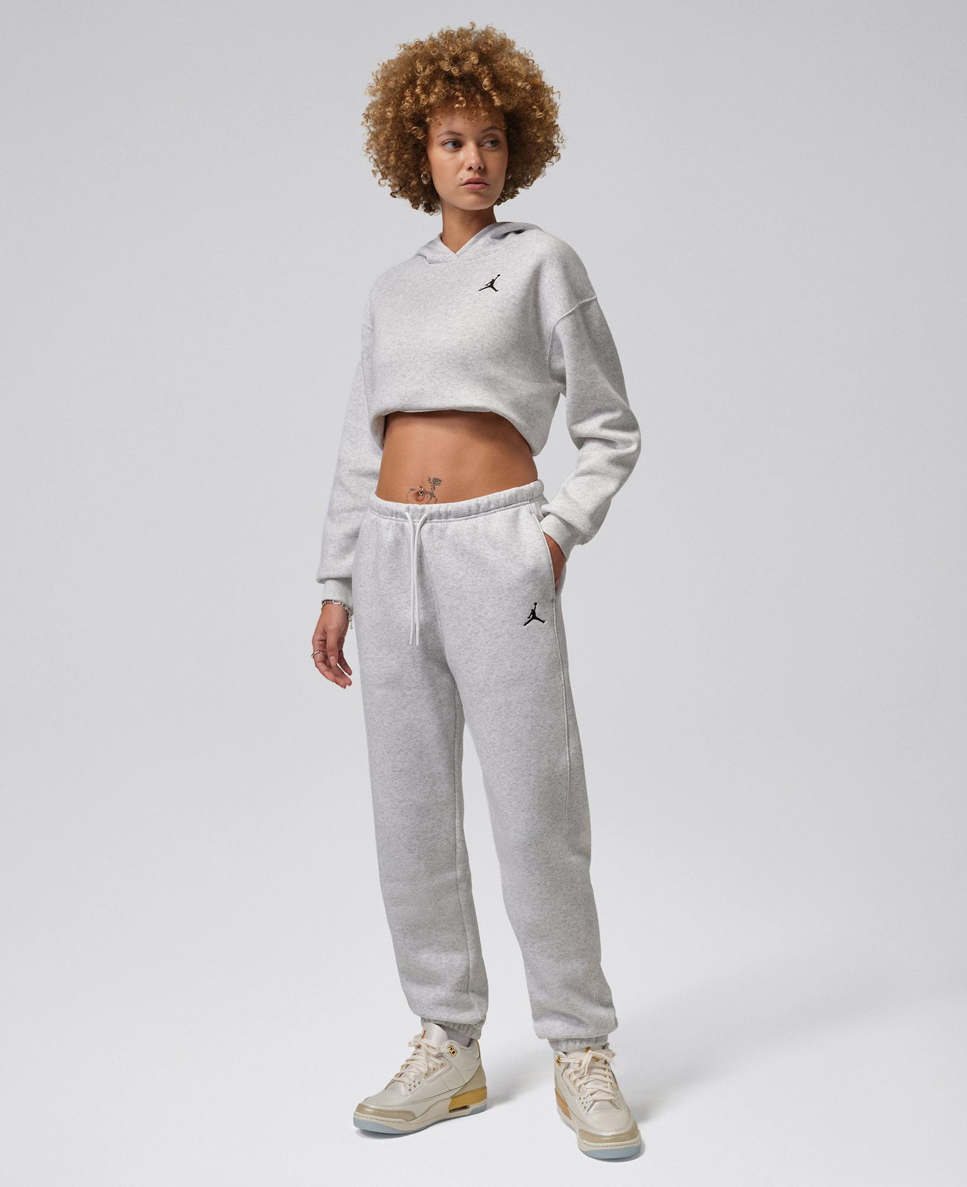 Jordan Brooklyn Fleece Kadın Gri Eşofman Altı