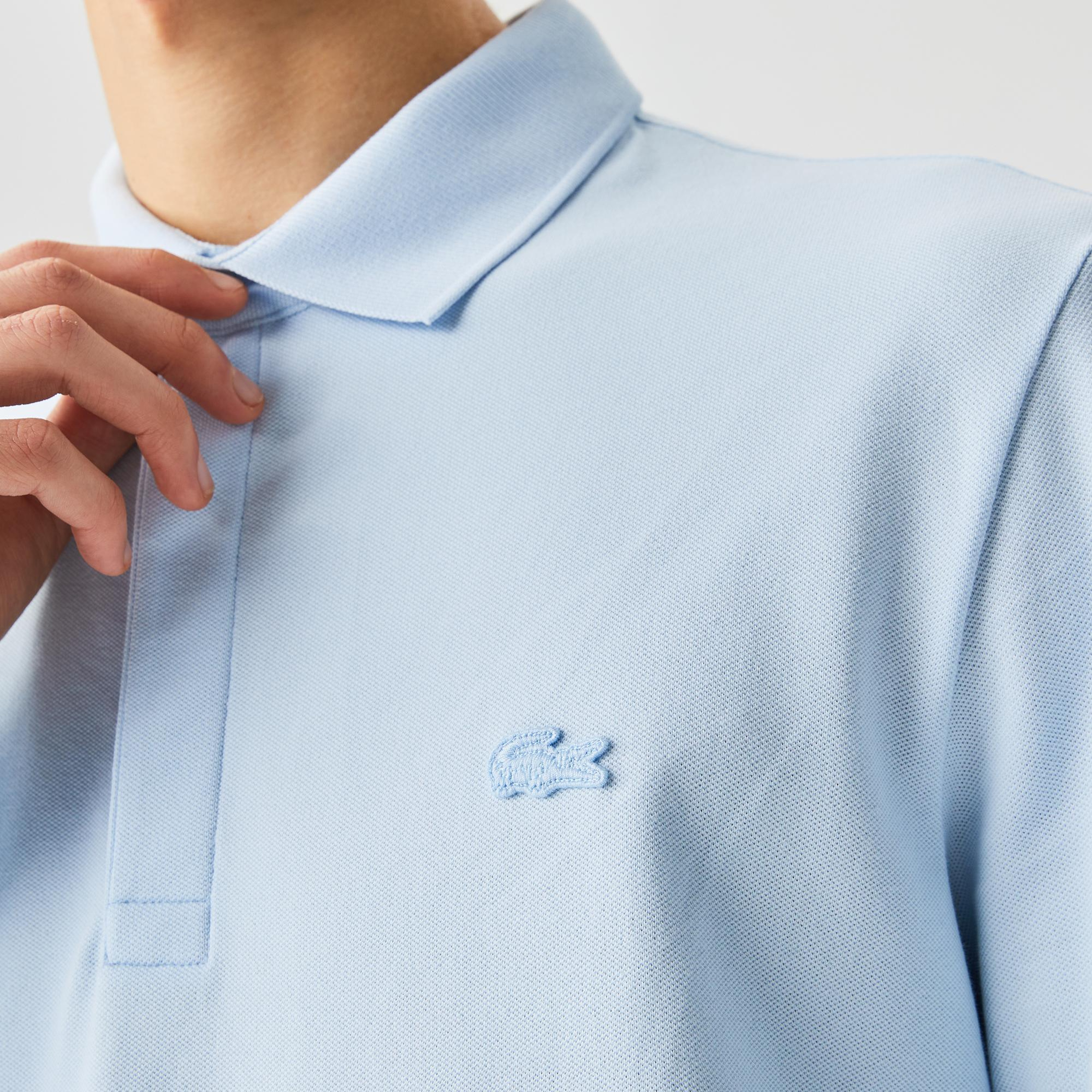 Lacoste Paris Erkek Regular Fit Uzun Kollu Mavi Polo