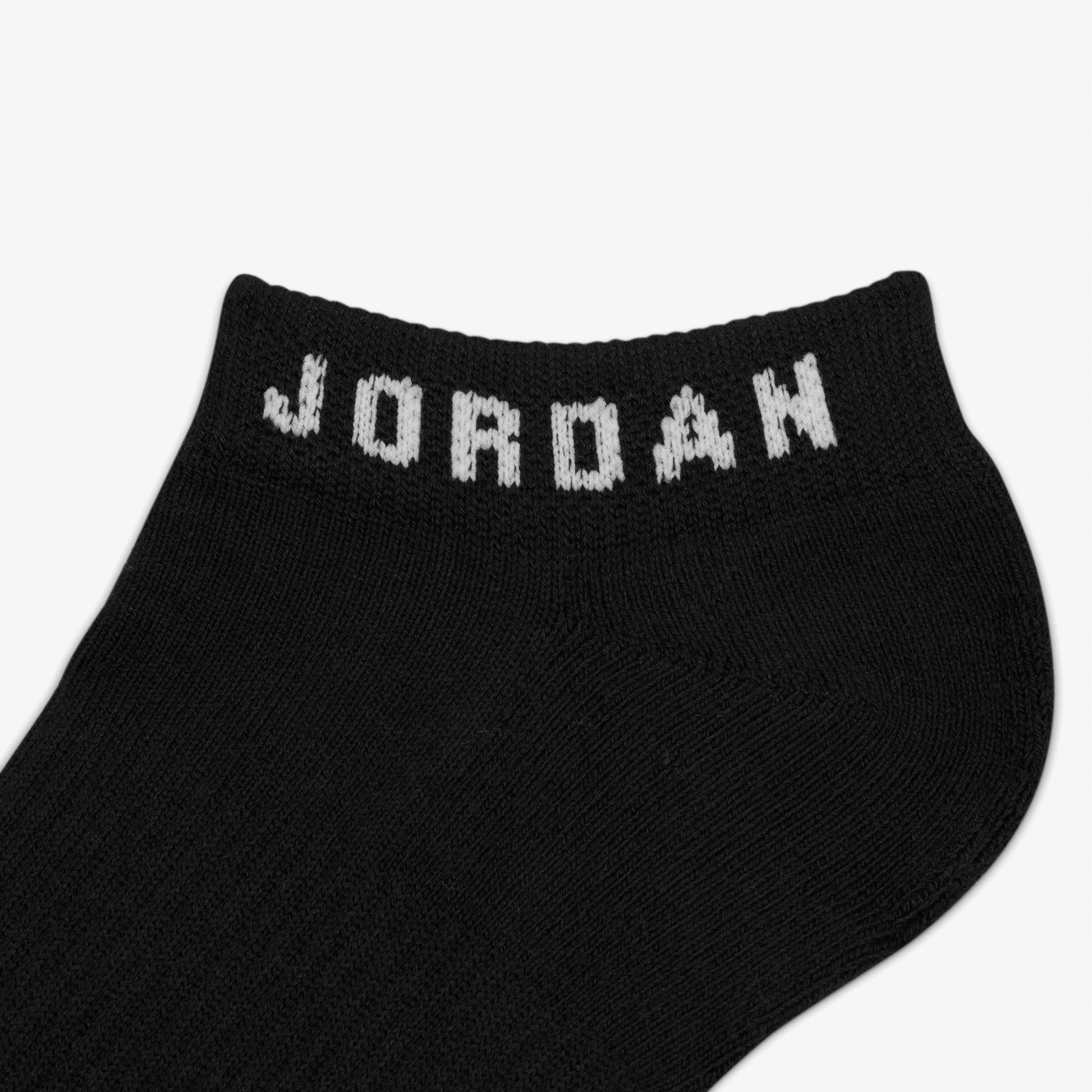 Jordan Everyday Cush Poly 3'lü Unisex Siyah Çorap