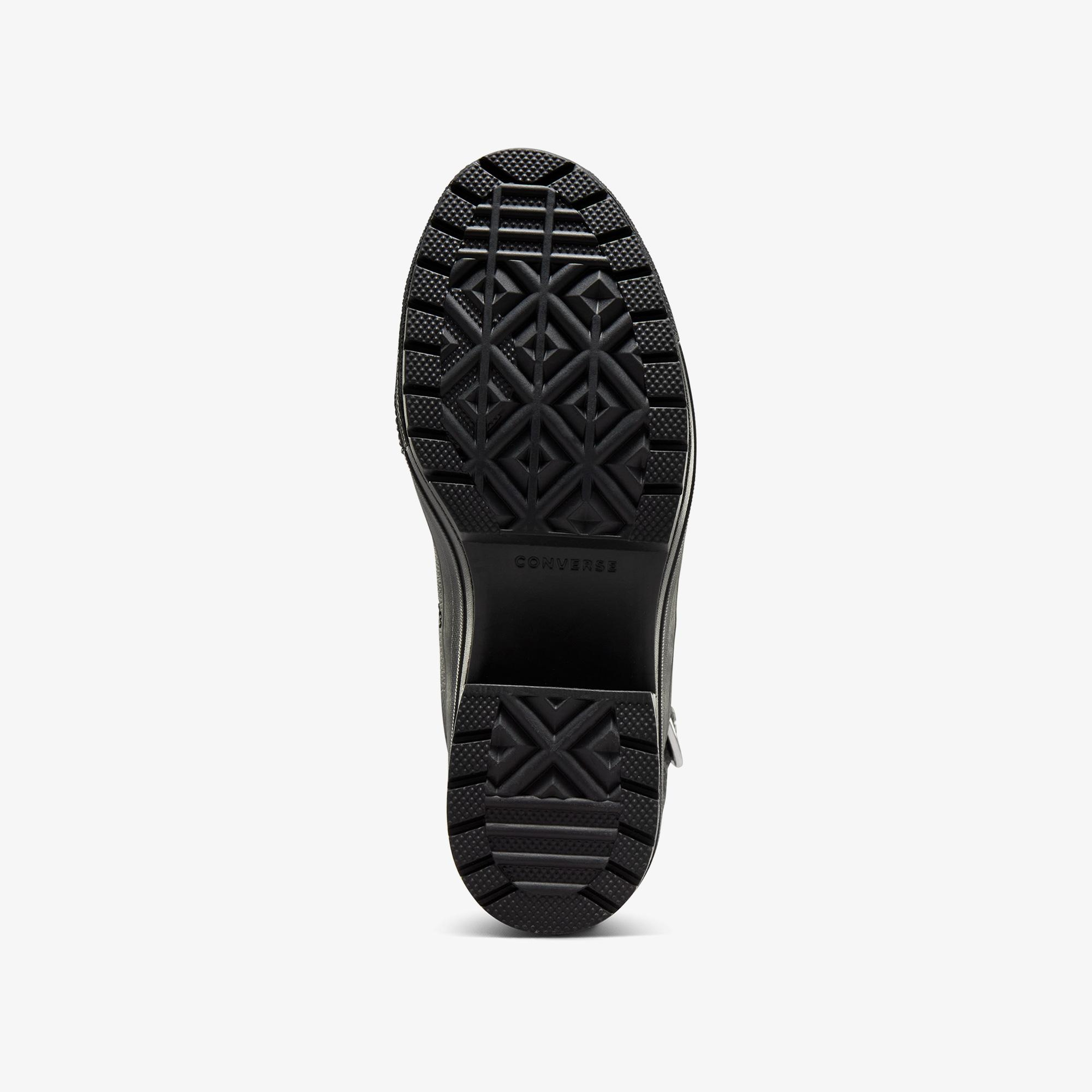 Converse Chuck 70 De Luxe Heel Unisex Siyah Deri Platform Dark Romance Sneaker