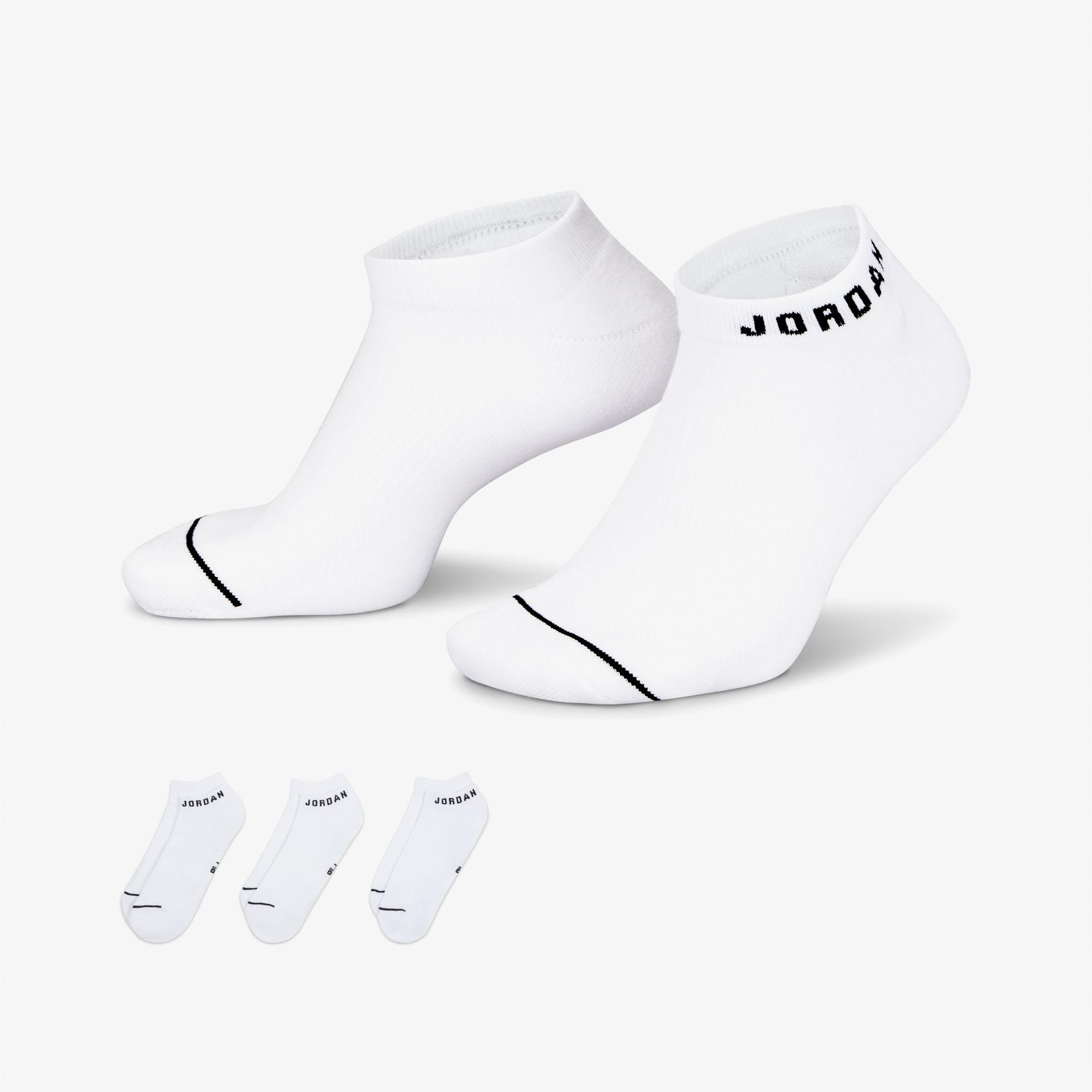 Jordan Everyday Cush Poly 3'lü Unisex Beyaz Çorap