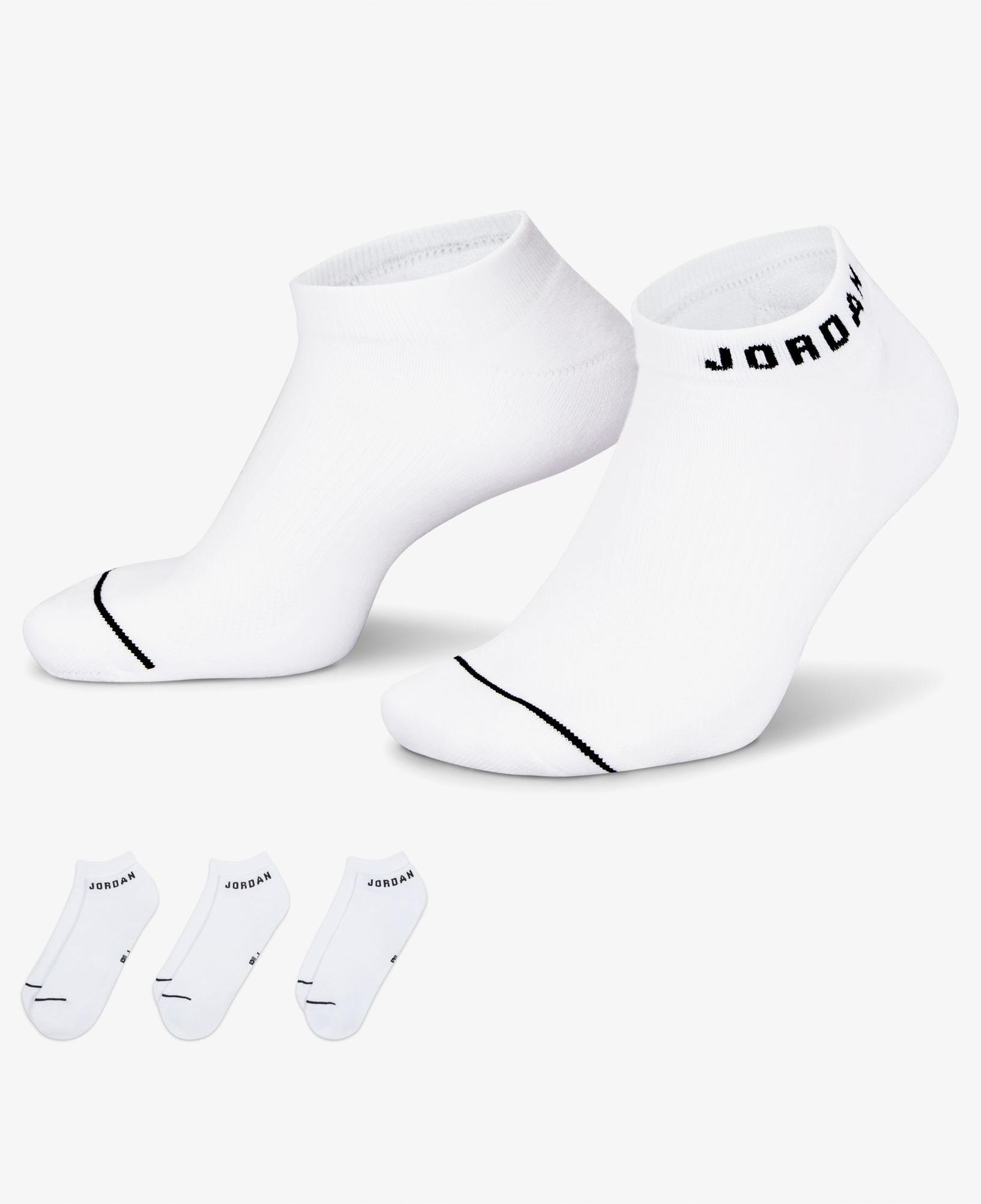 Jordan Everyday Cush Poly 3'lü Unisex Beyaz Çorap