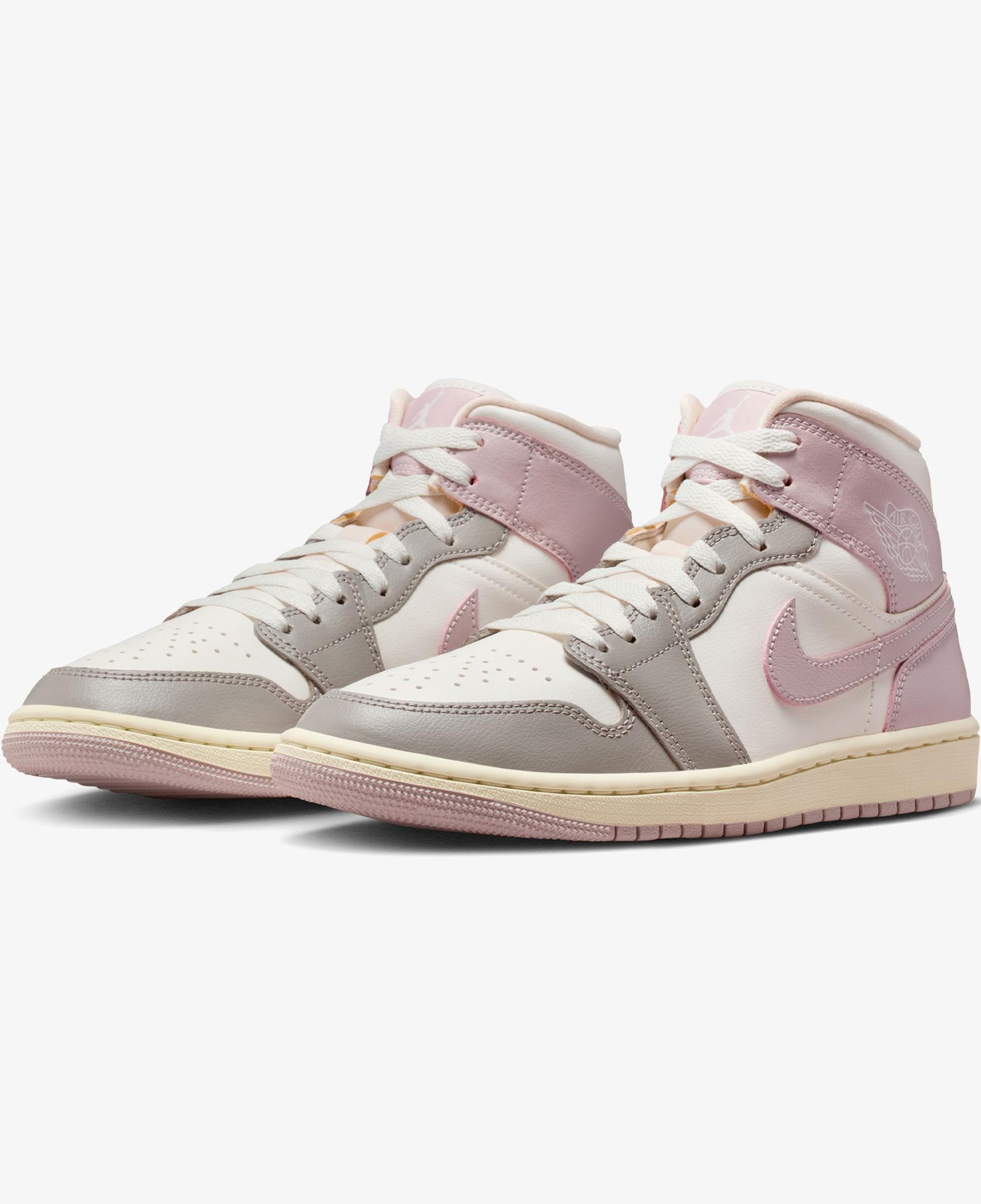 Jordan Air 1 Mid Kadın Pembe Spor Ayakkabı