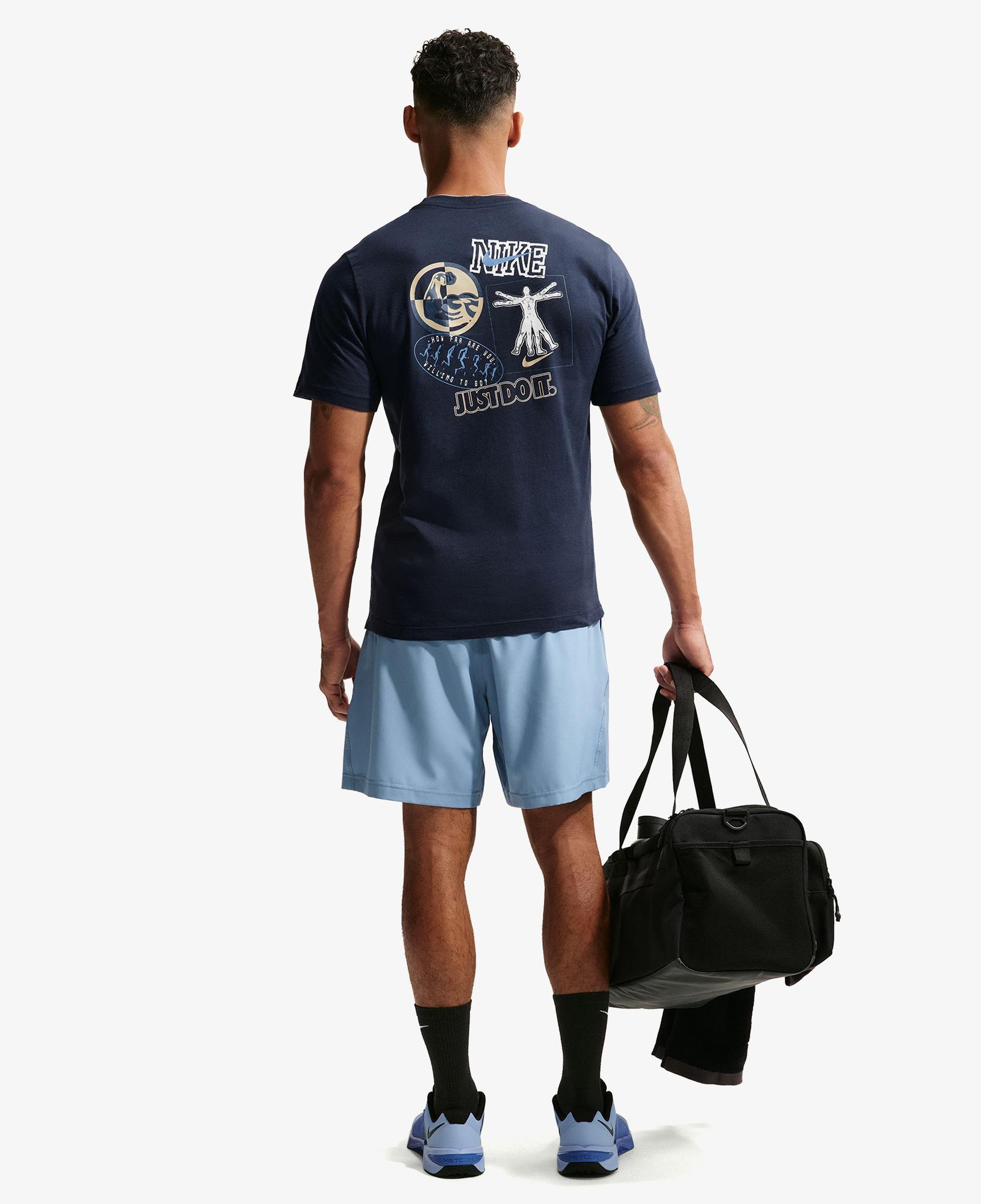 Nike Dri-Fit Form 18 cm Erkek Mavi Şort