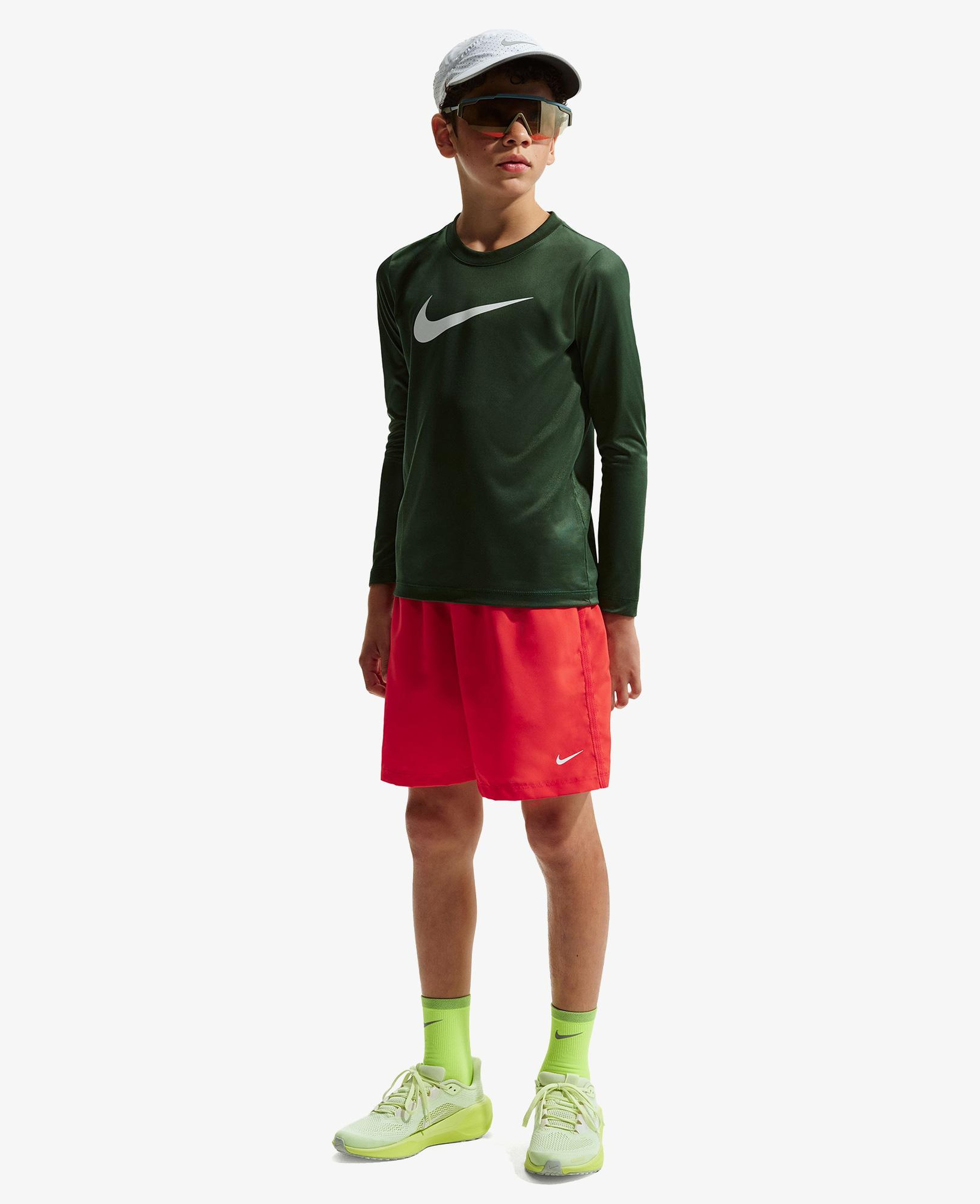 Nike Dri-Fit Multi Woven Çocuk Kırmızı Şort