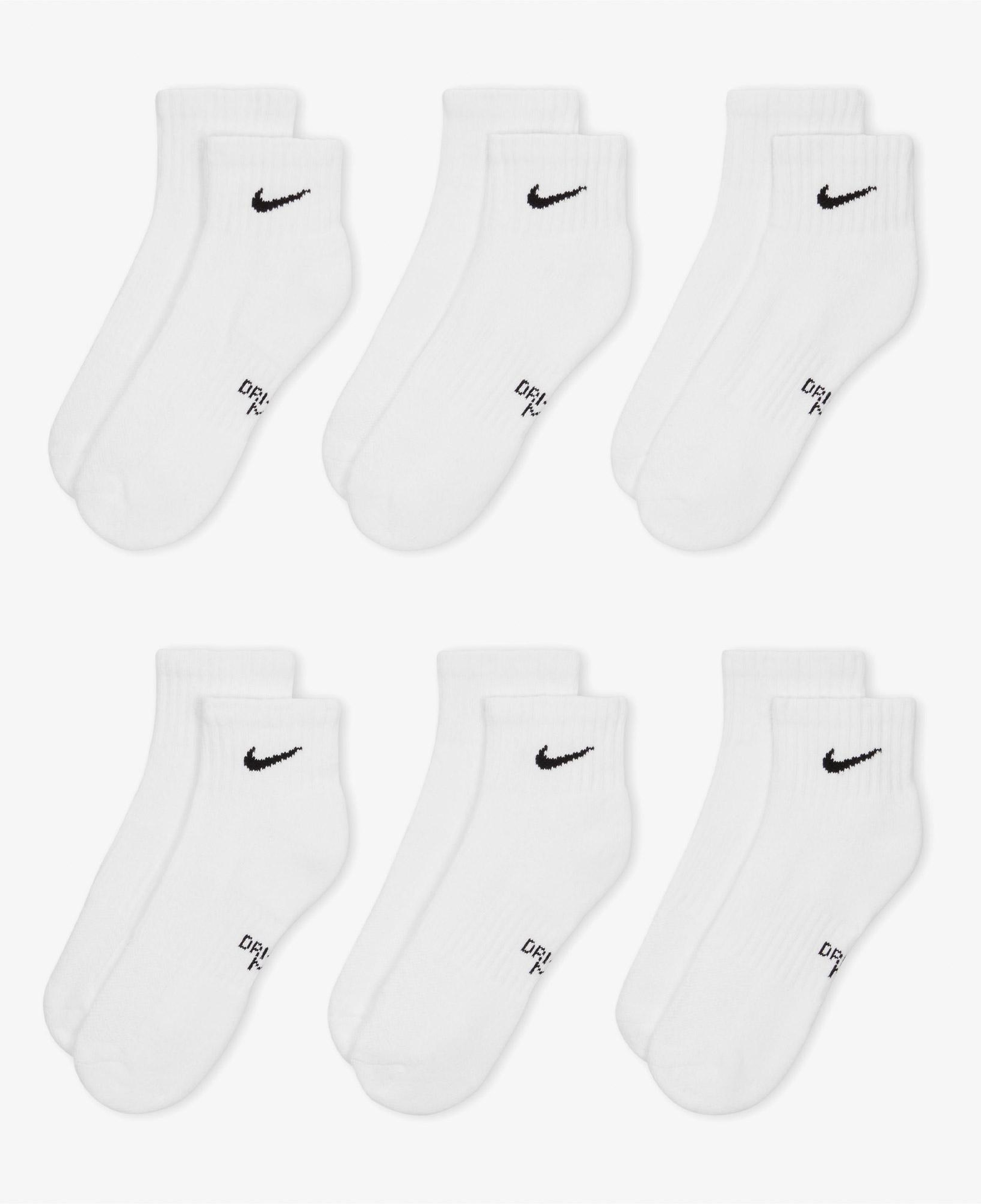 Nike Everyday Cush 6' lı Çocuk Beyaz Çorap