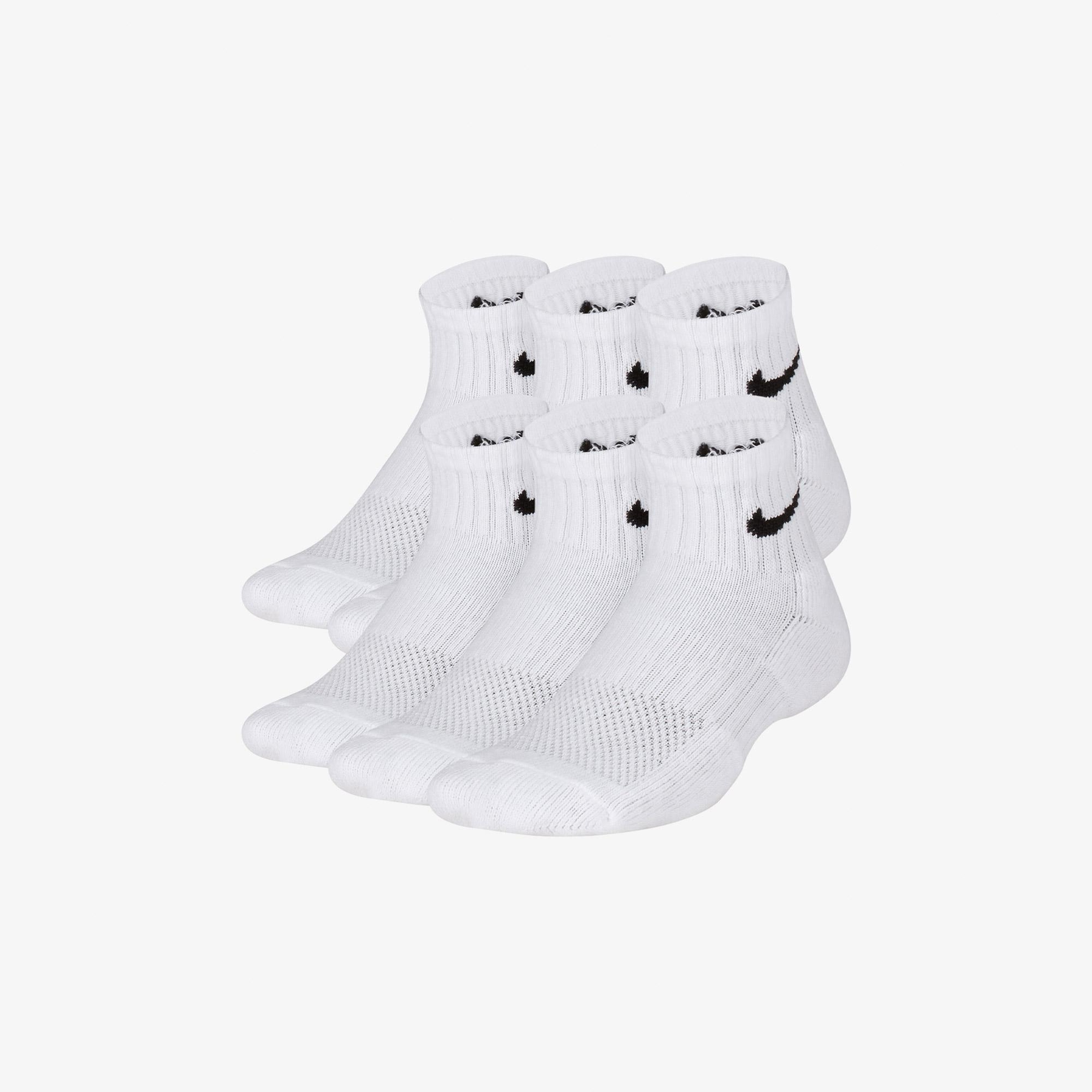 Nike Everyday Cush 6' lı Çocuk Beyaz Çorap