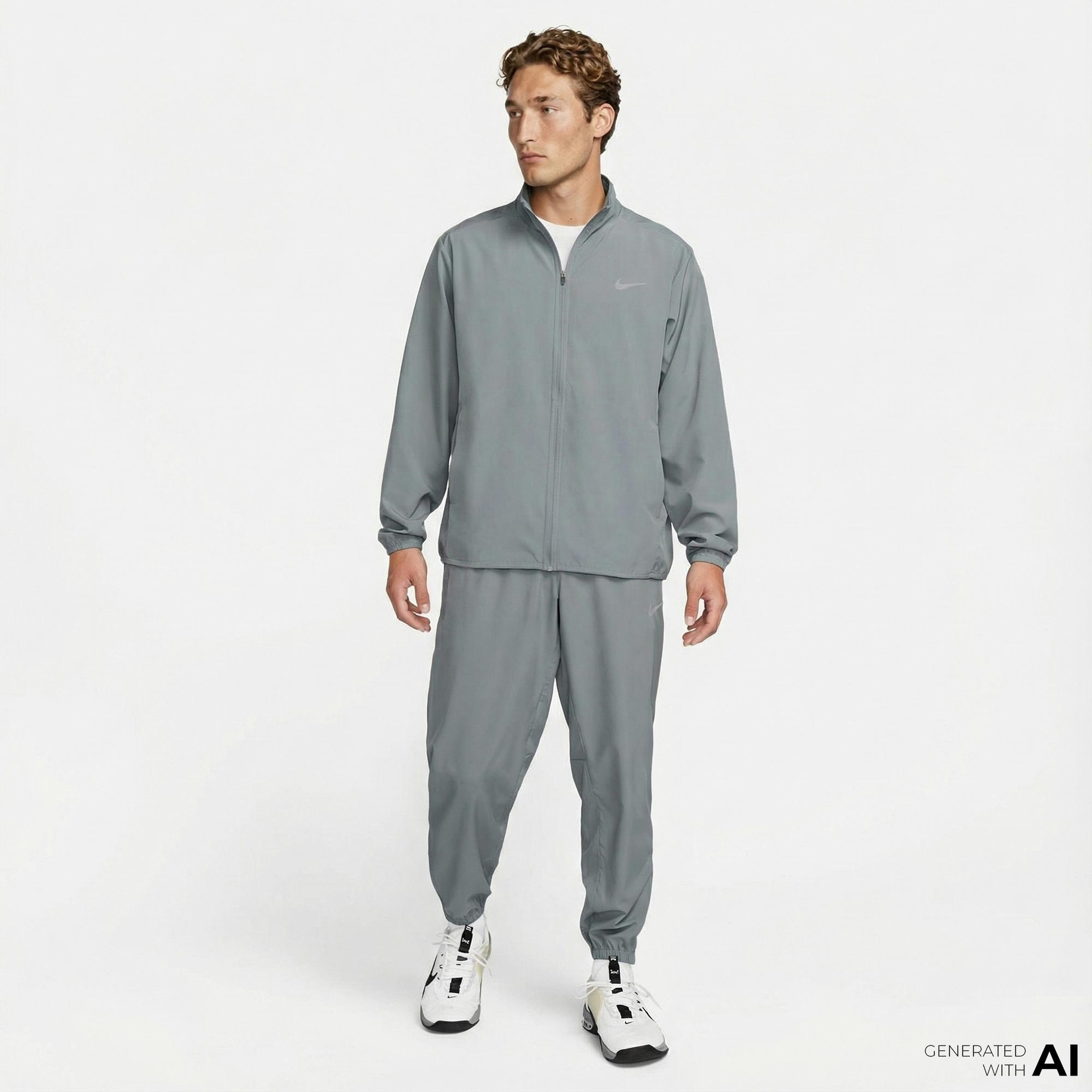 Nike Dri-Fit Form Erkek Gri Eşofman Altı