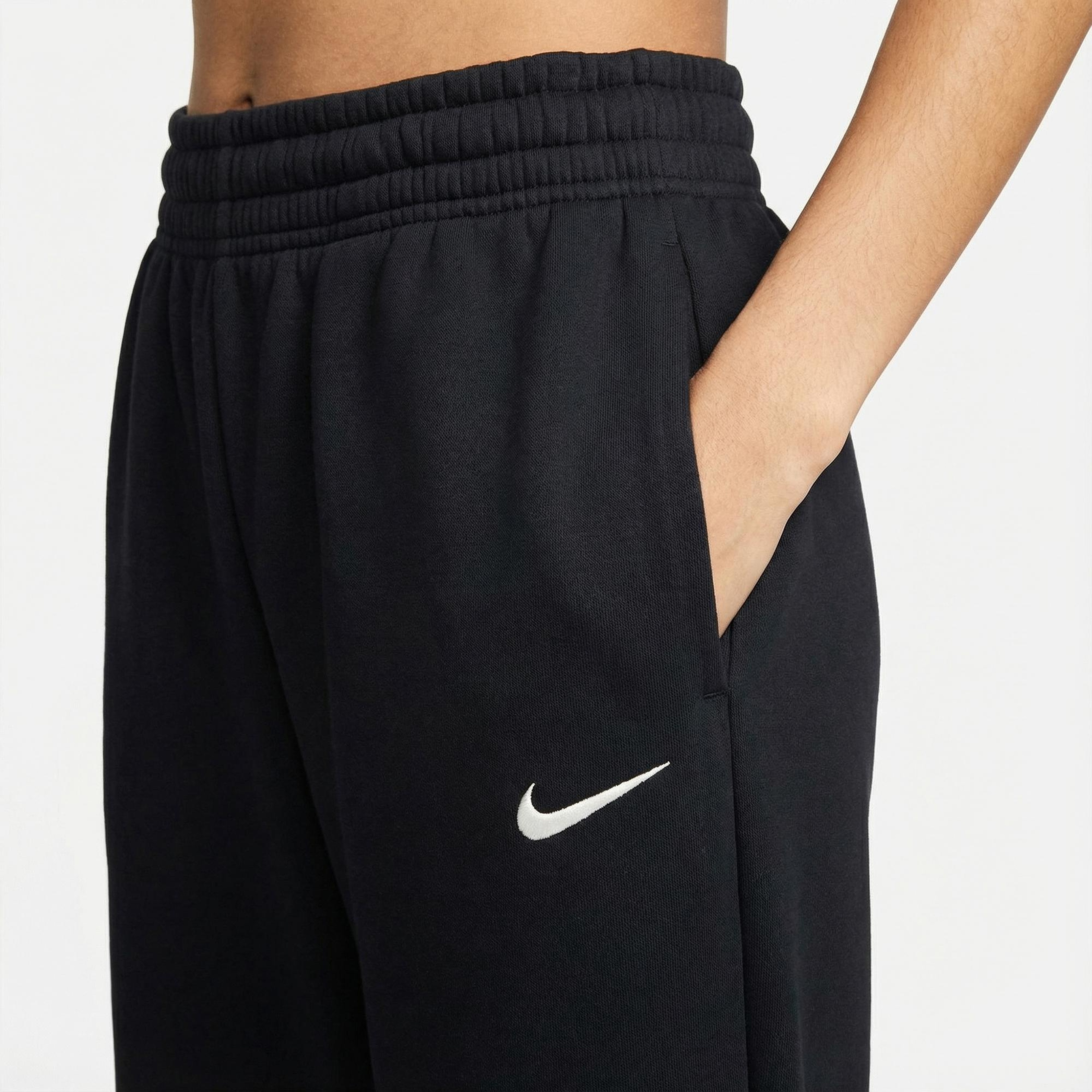 Nike Sportswear Phoenix Fleece High Rise Kadın Siyah Eşofman Altı