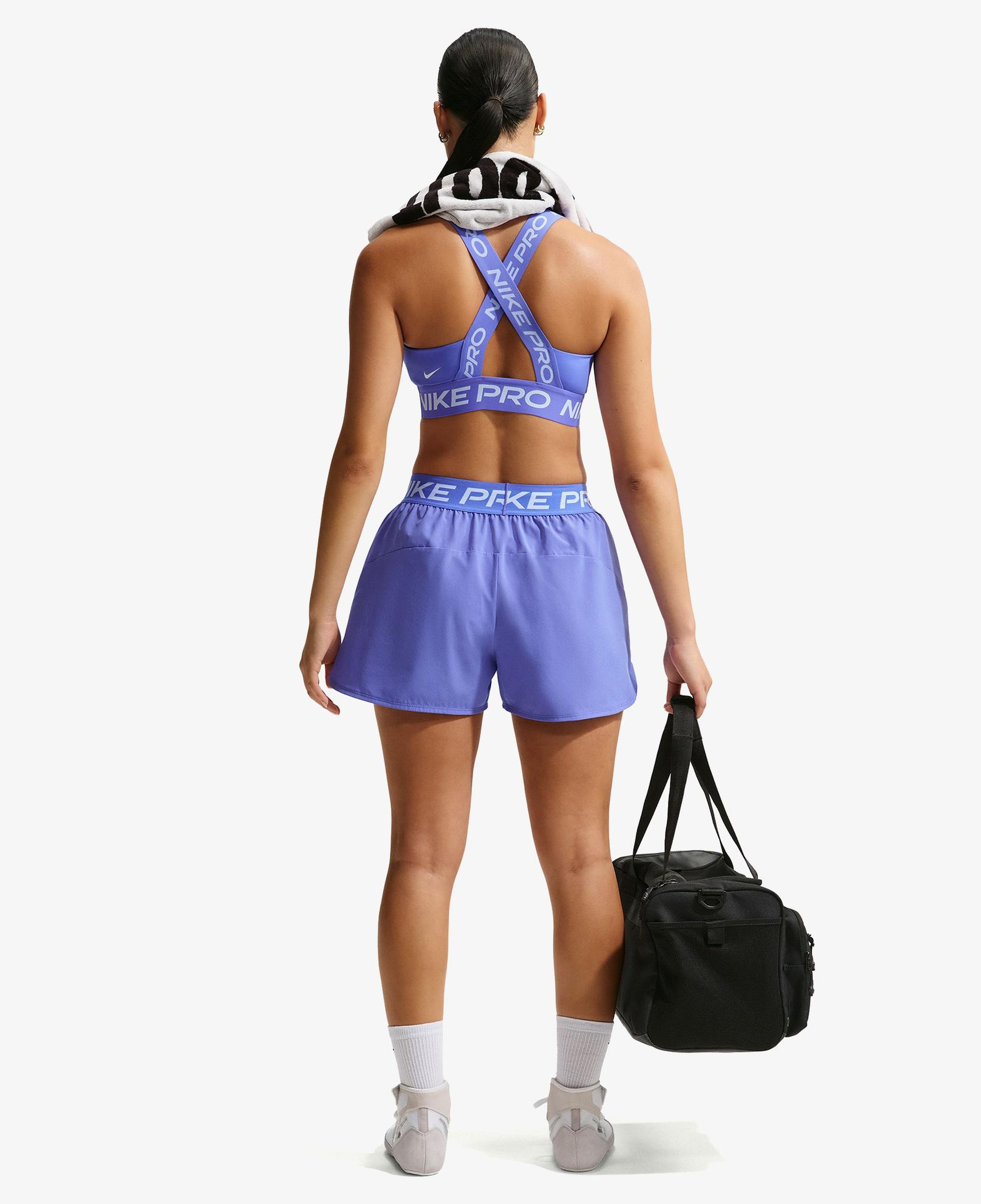 Nike Pro Dri-Fit 365 Woven 8 cm Kadın Mor Şort