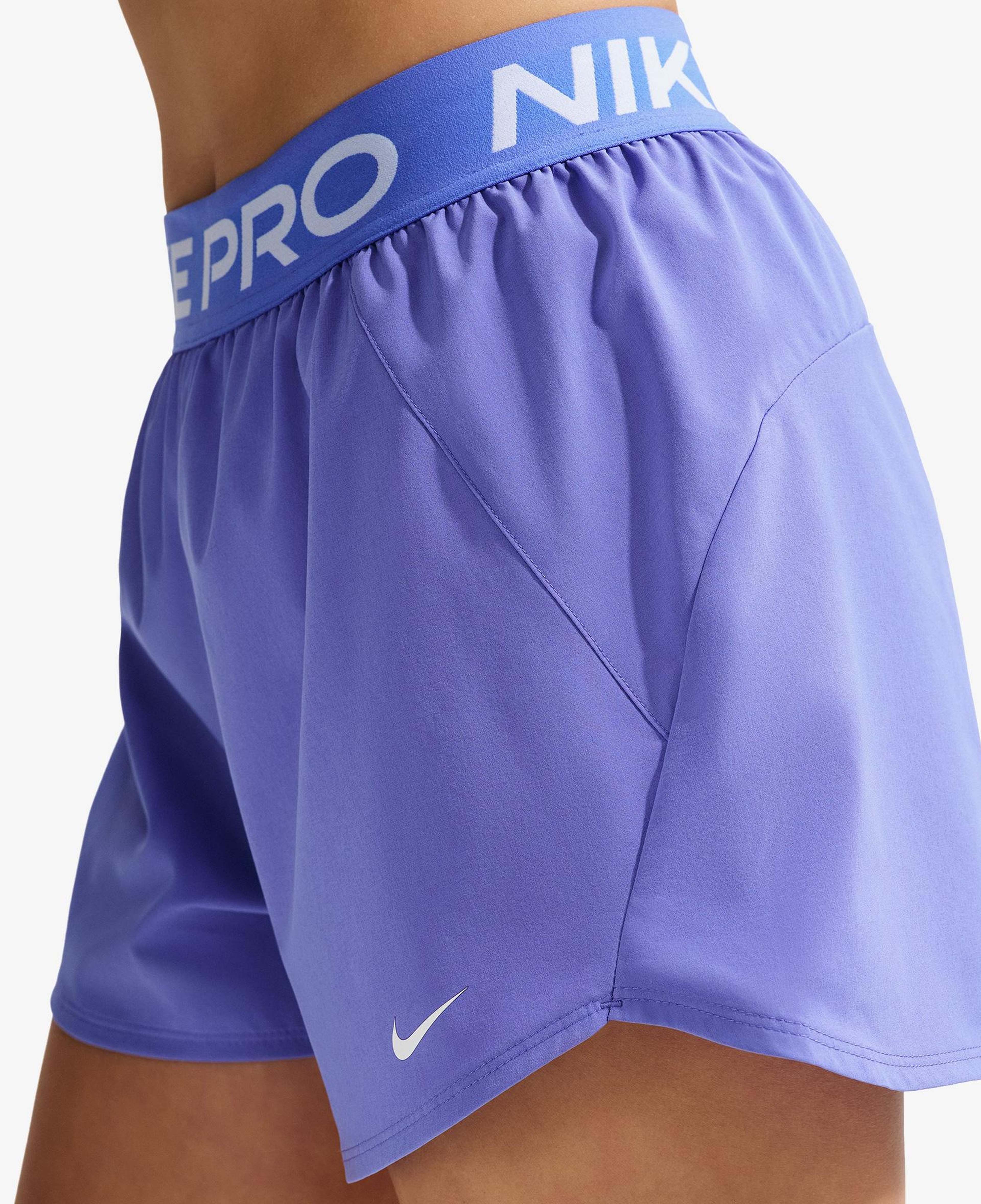 Nike Pro Dri-Fit 365 Woven 8 cm Kadın Mor Şort