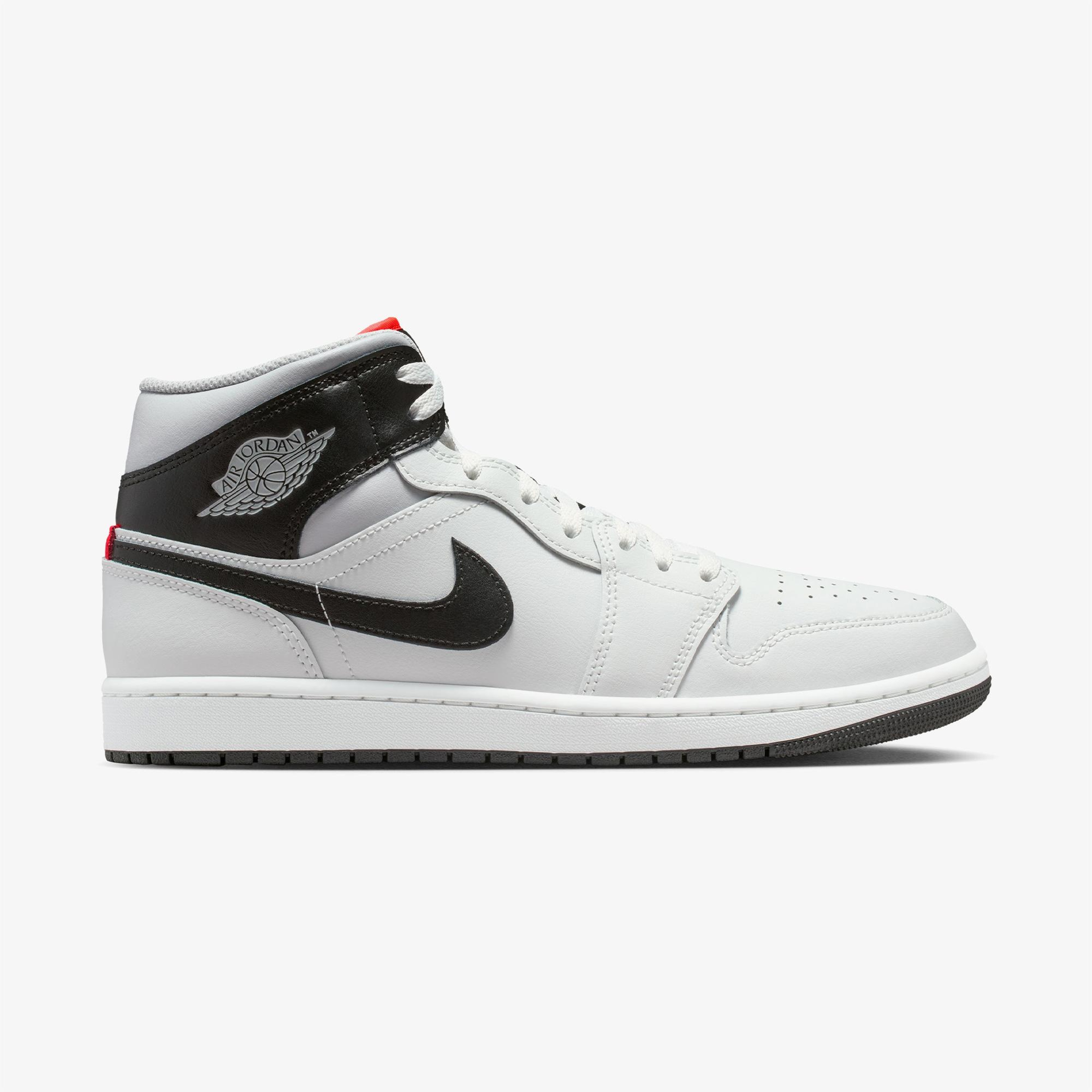 Jordan Air 1 Mid Erkek Gri Spor Ayakkabı