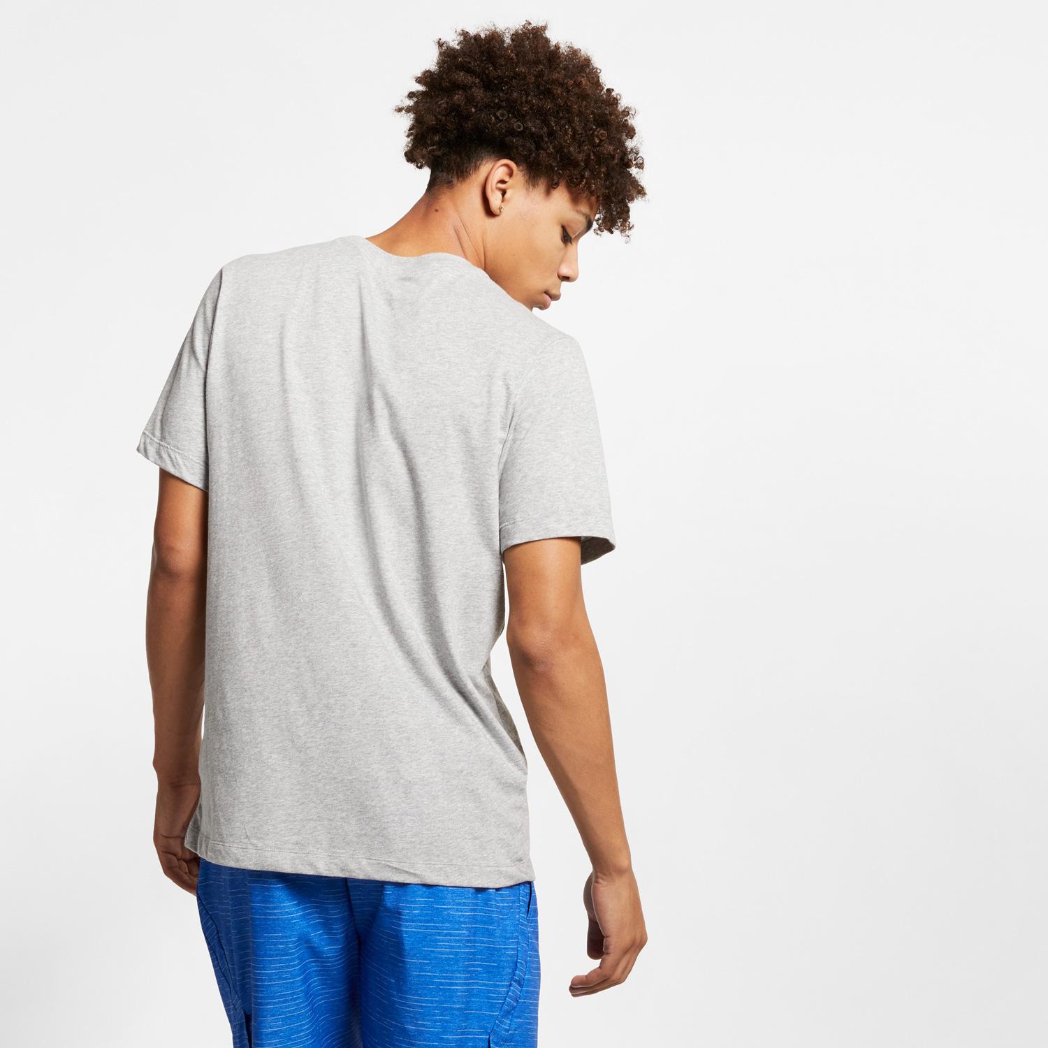 Nike Dri-Fit Crew Solid Erkek Gri T-Shirt
