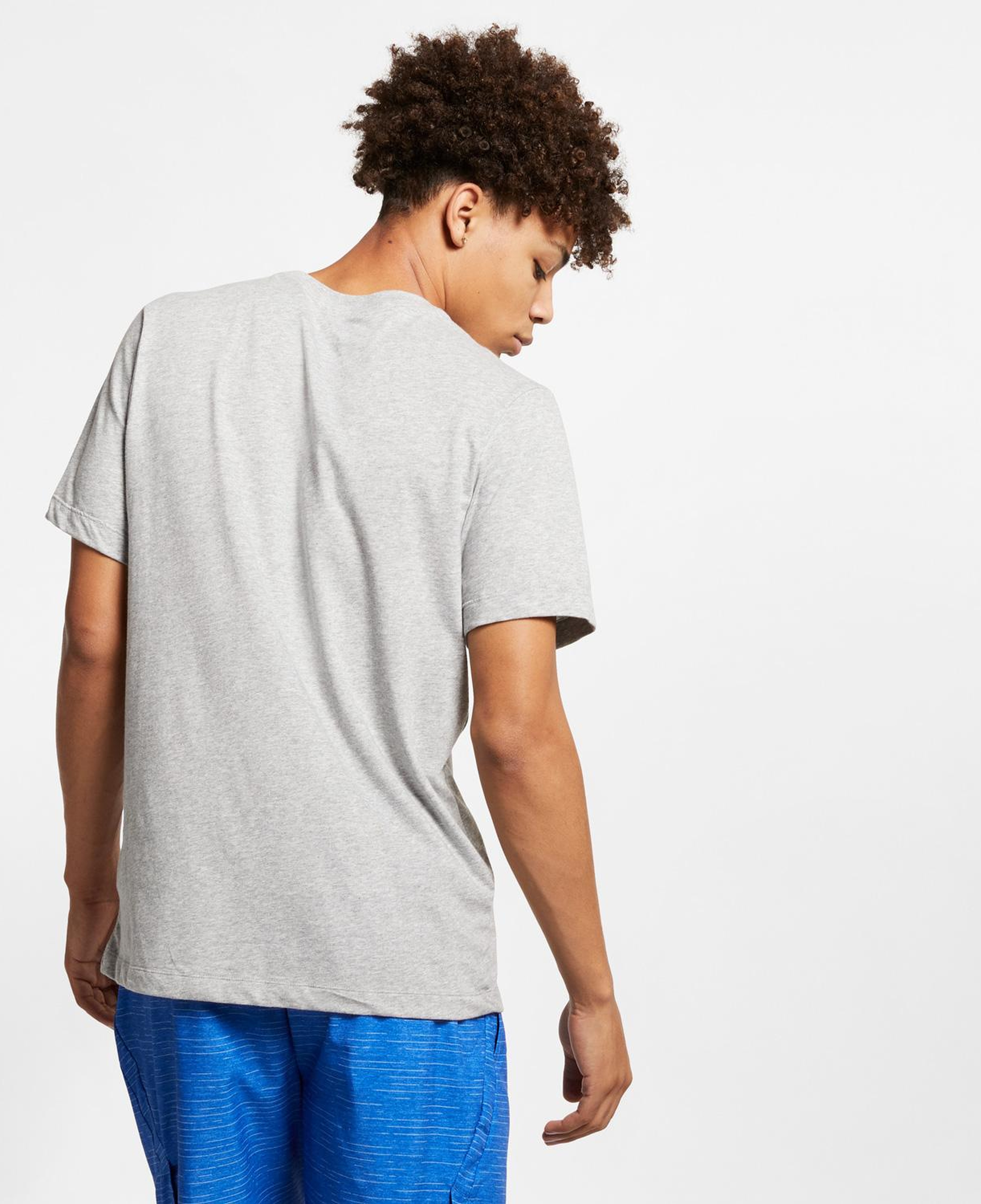 Nike Dri-Fit Crew Solid Erkek Gri T-Shirt