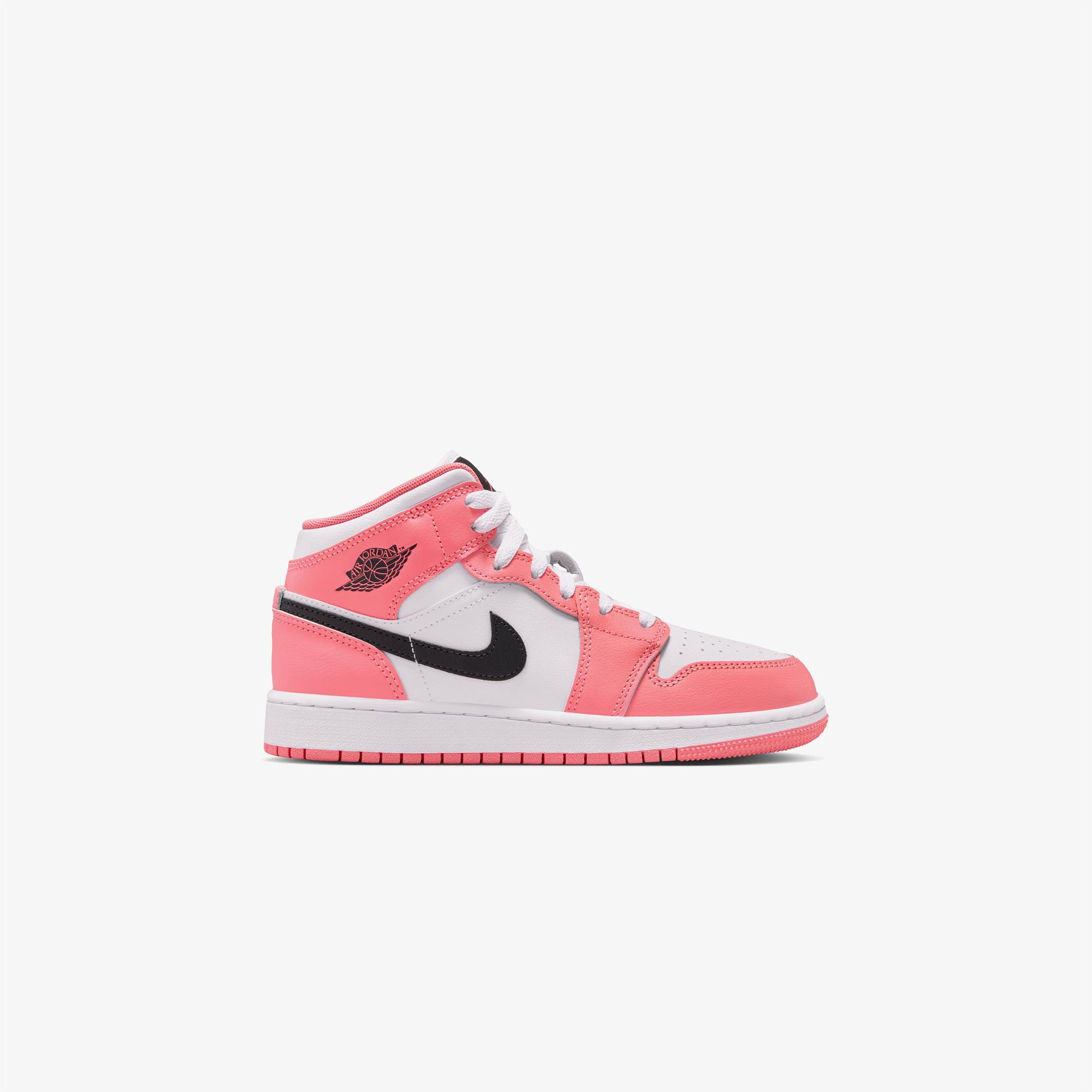 Jordan Air 1 Mid Pembe Spor Ayakkabı