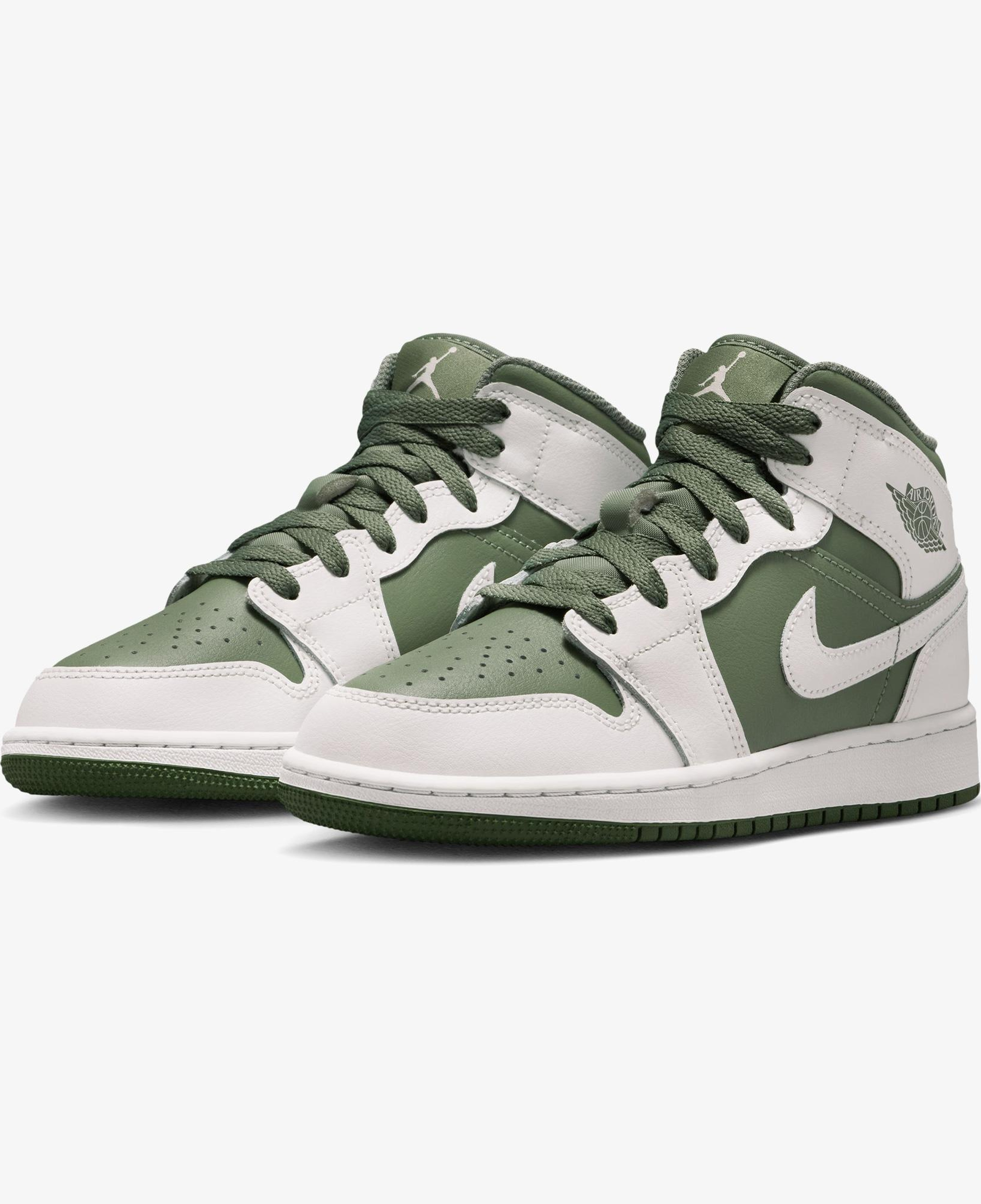 Jordan Air 1 Mid Yeşil Spor Ayakkabı