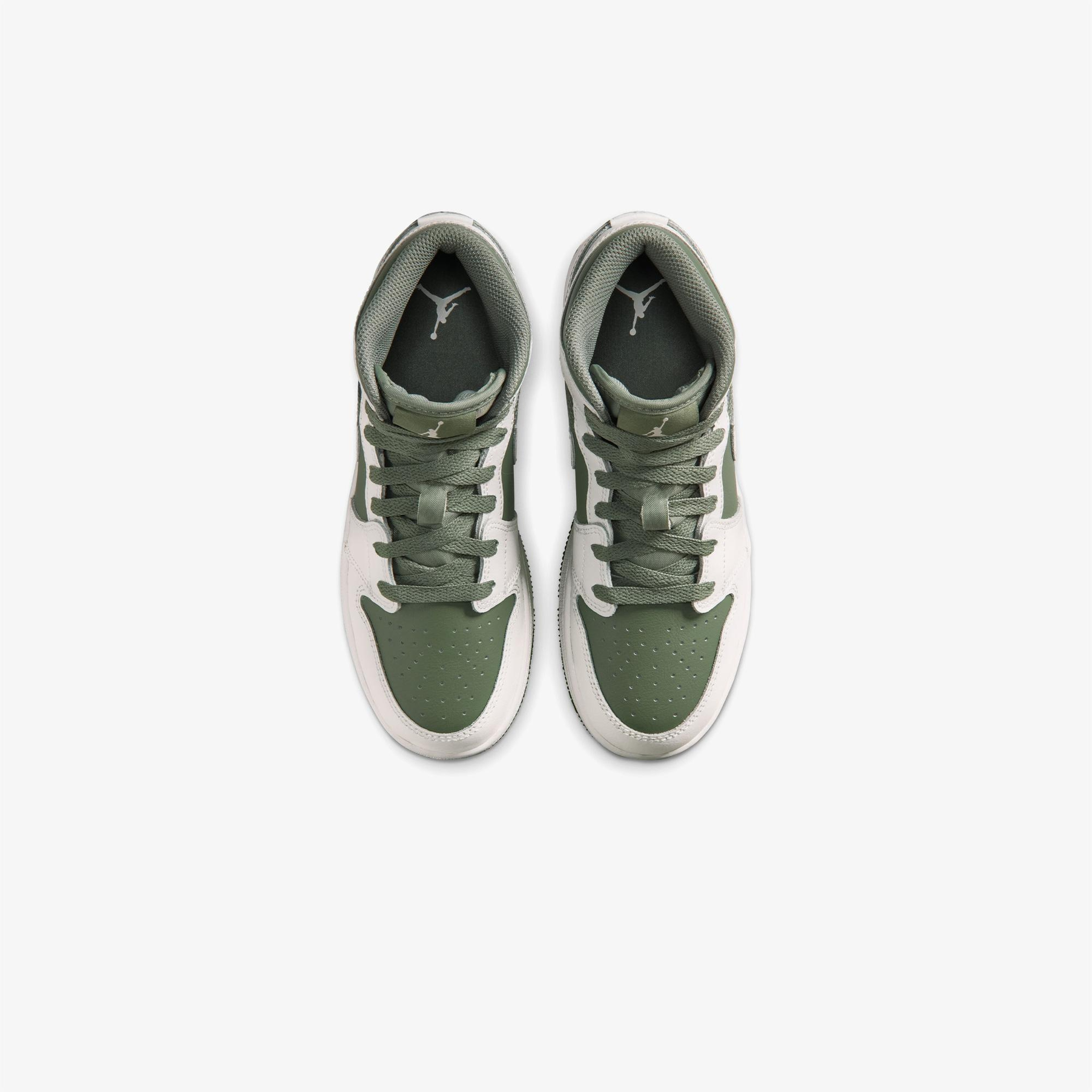 Jordan Air 1 Mid Yeşil Spor Ayakkabı