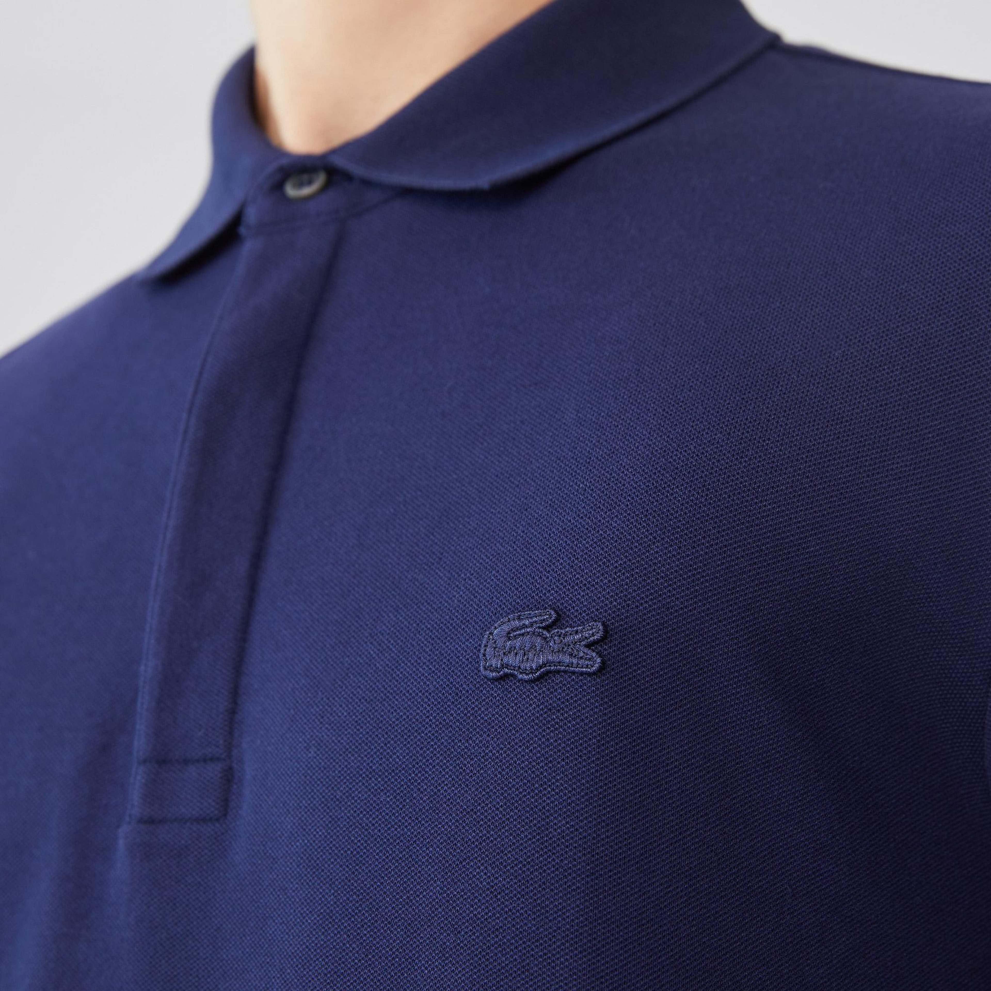Lacoste Erkek Regular Fit Uzun Kollu Lacivert Paris Polo