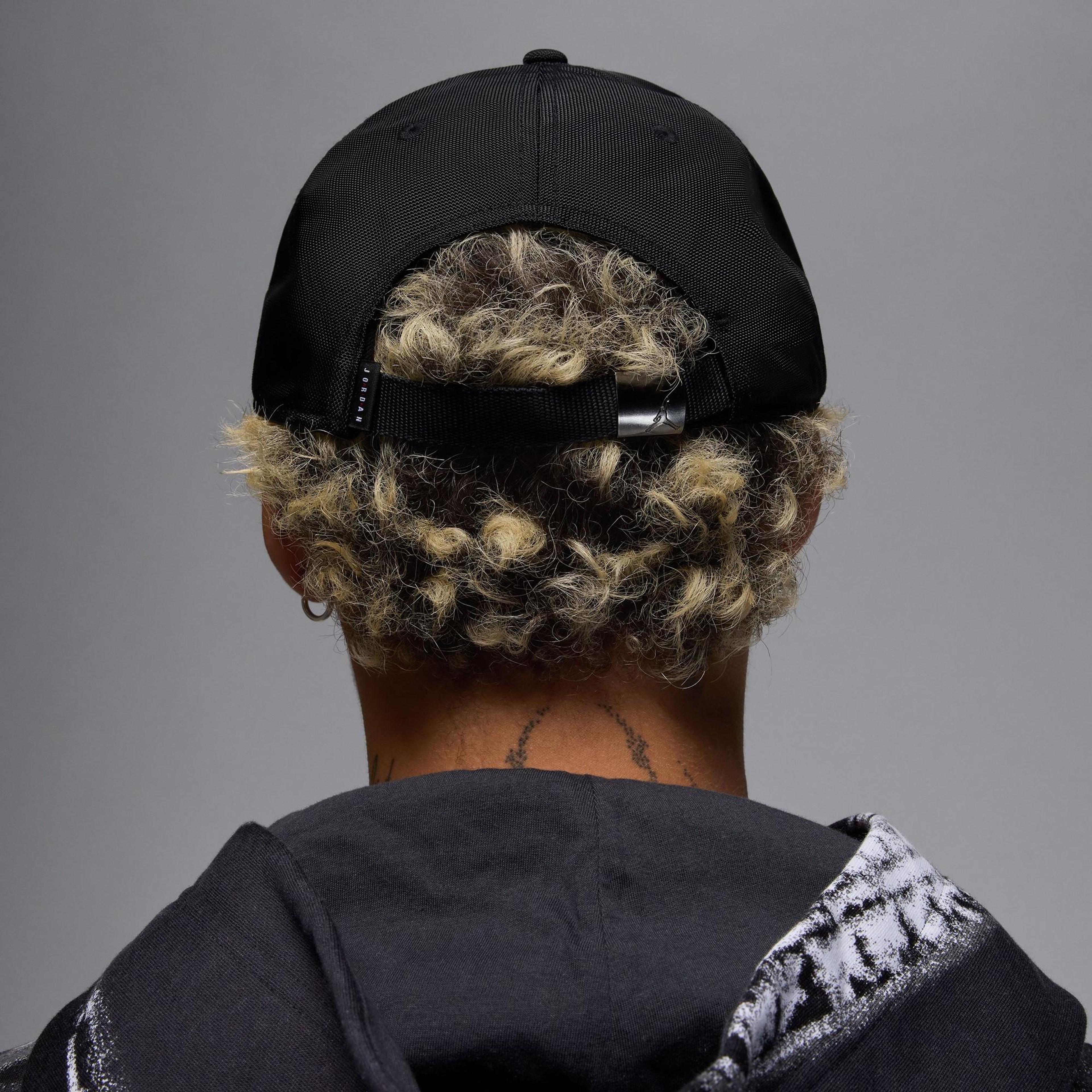 Jordan Rise Unisex Siyah Şapka