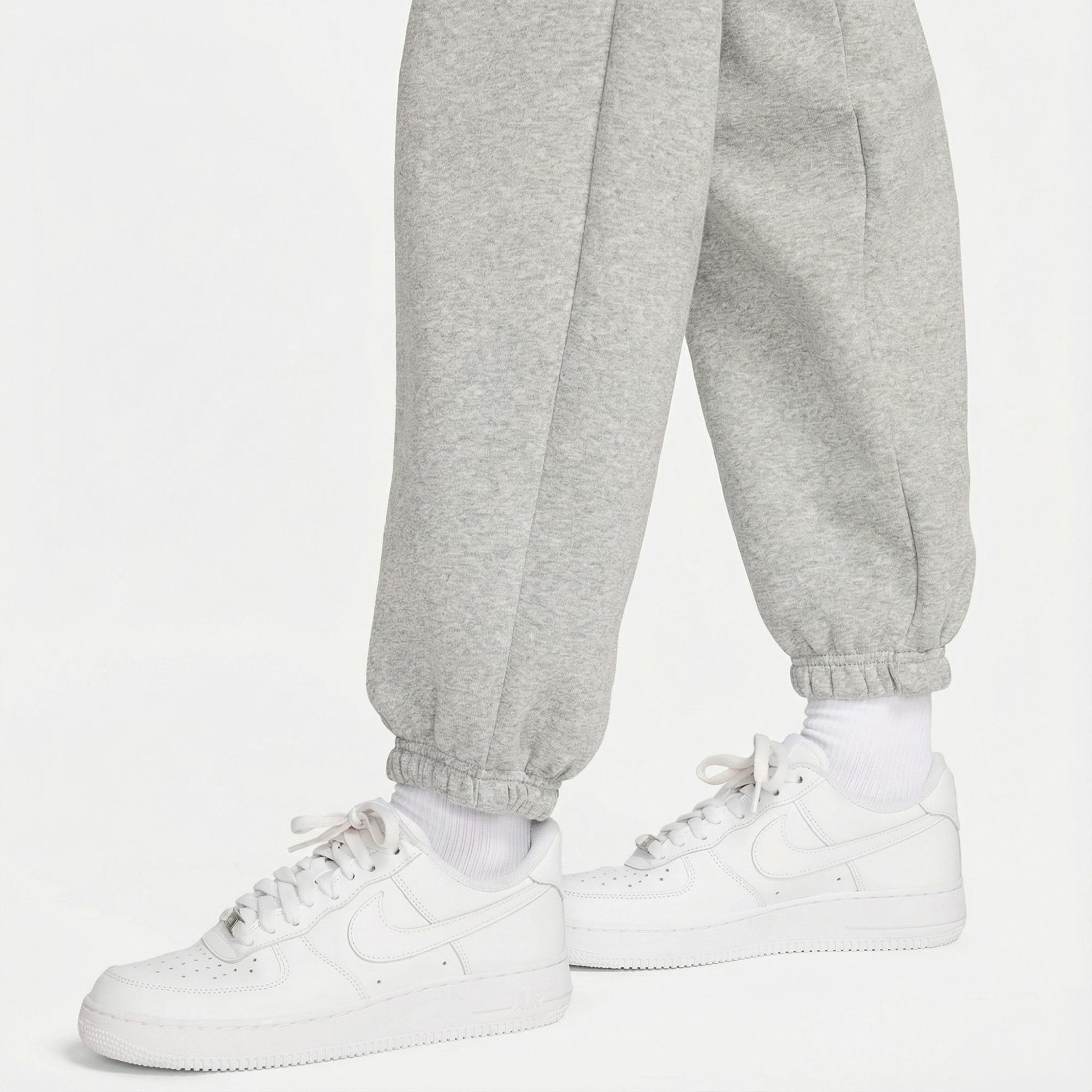 Nike Sportswear Phoenix Fleece High Rise Kadın Gri Eşofman Altı