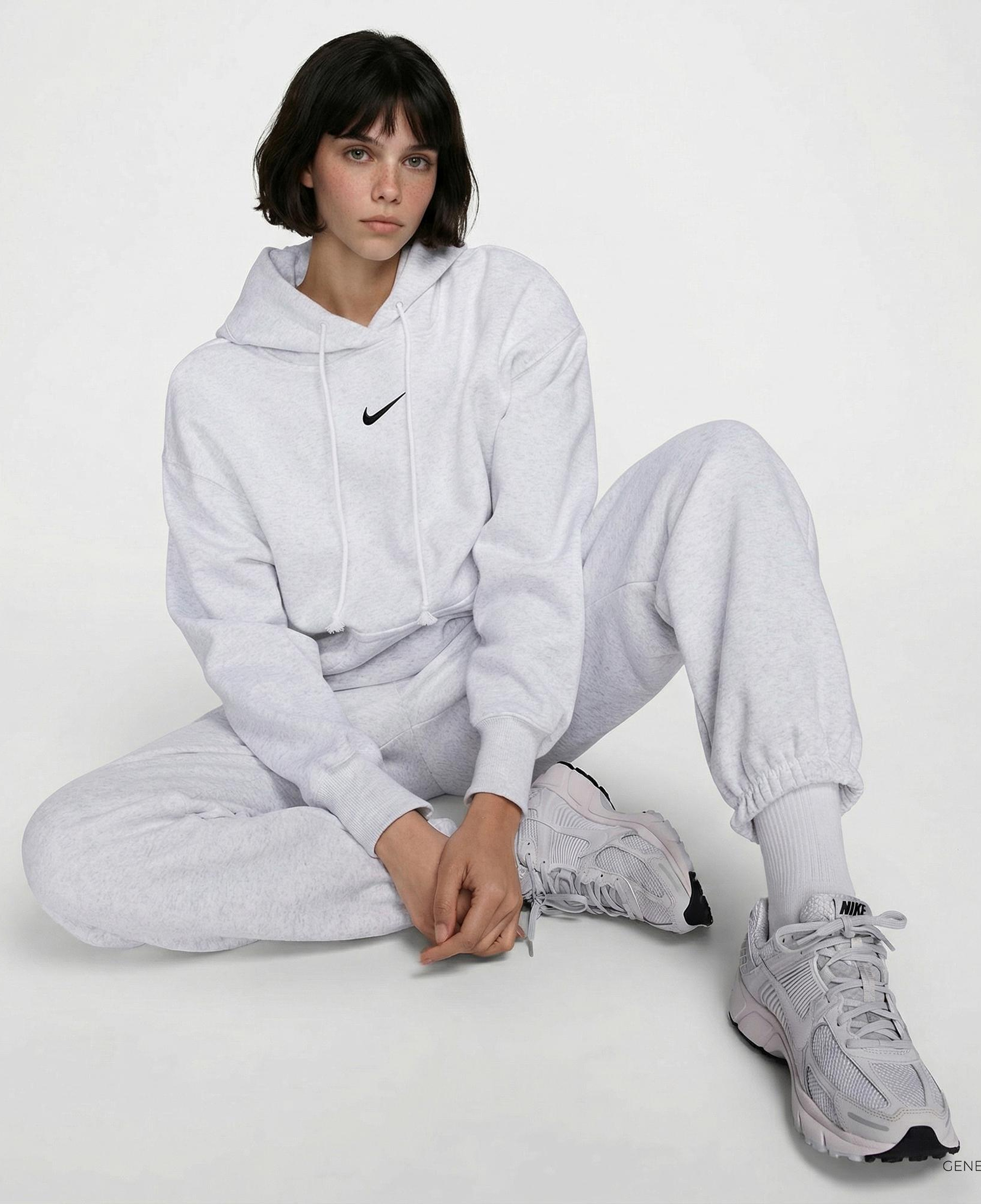 Nike Sportswear Phoenix Fleece Kadın Beyaz Eşofman Altı