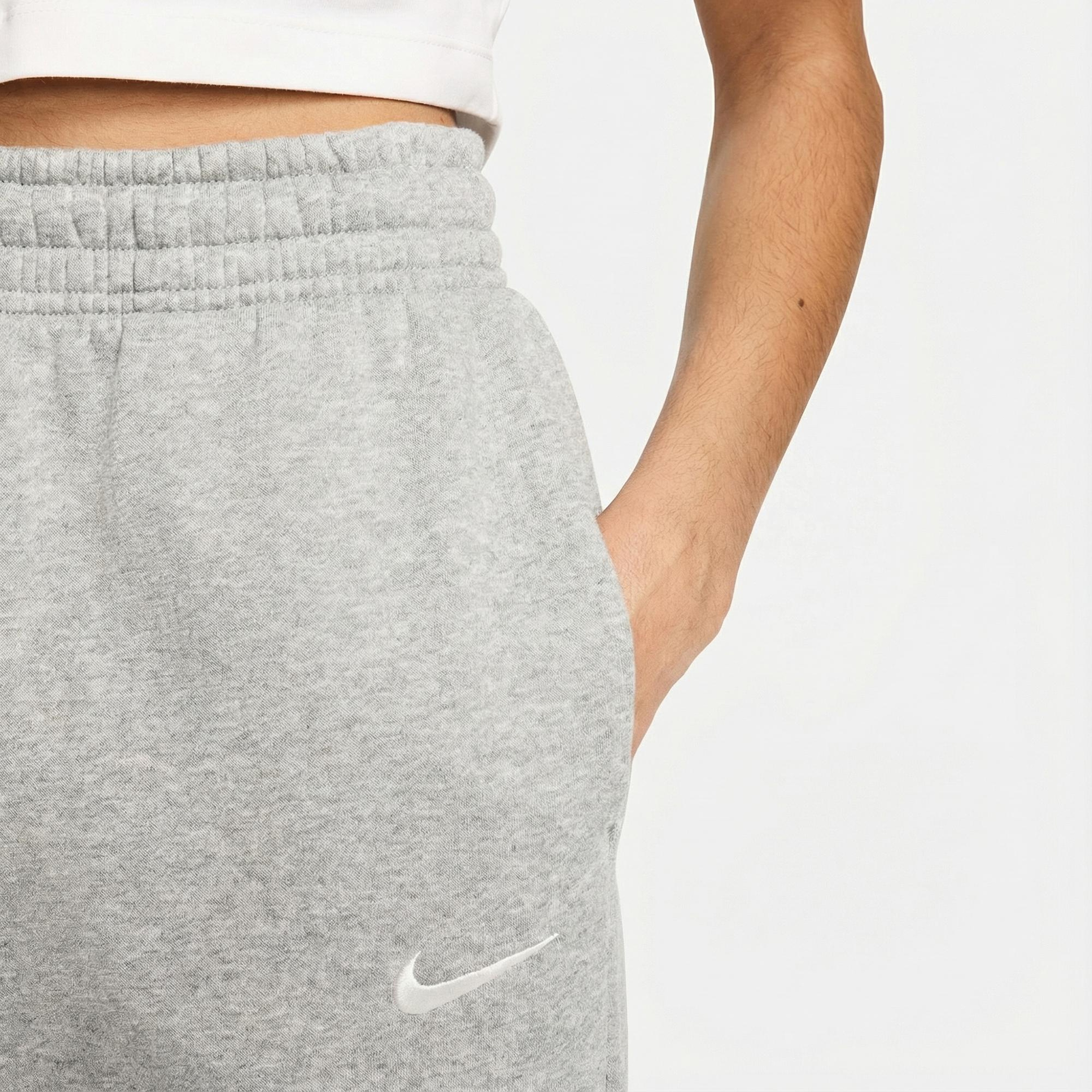Nike Sportswear Phoenix Fleece High Rise Kadın Gri Eşofman Altı