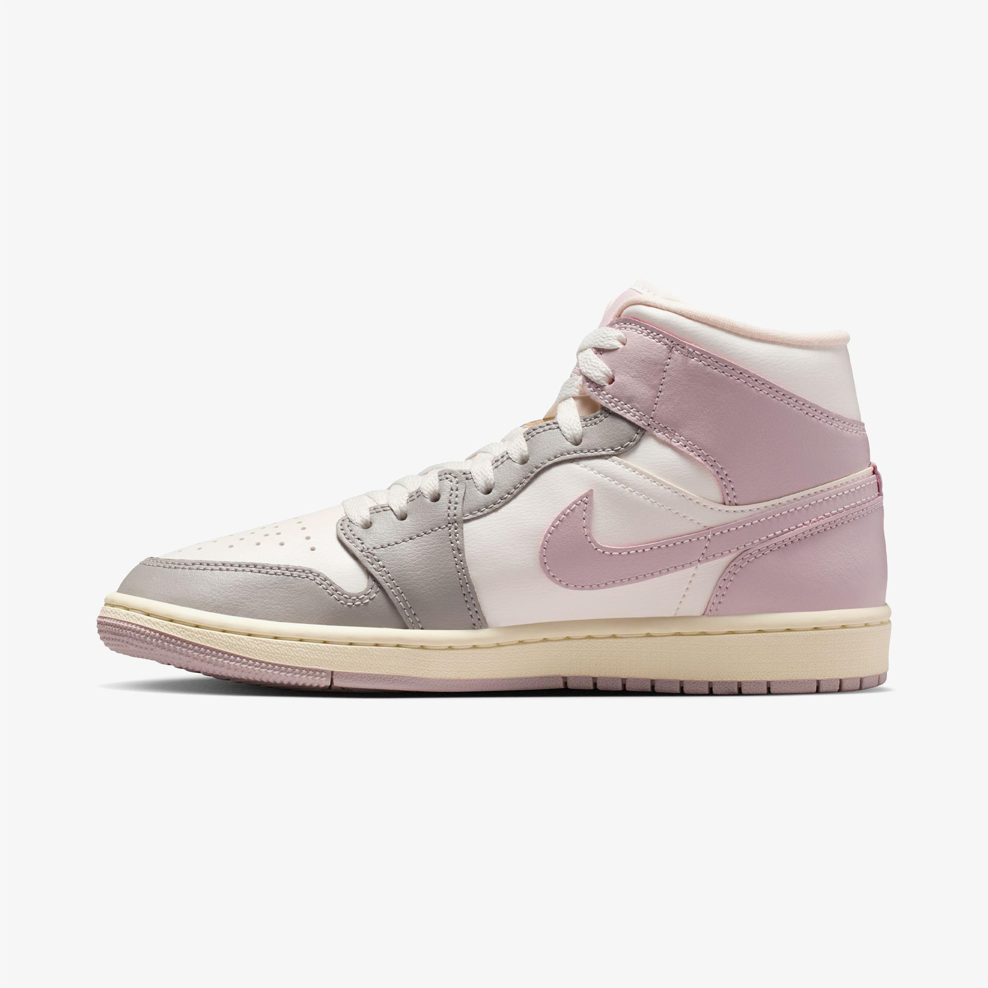 Jordan Air 1 Mid Kadın Pembe Spor Ayakkabı