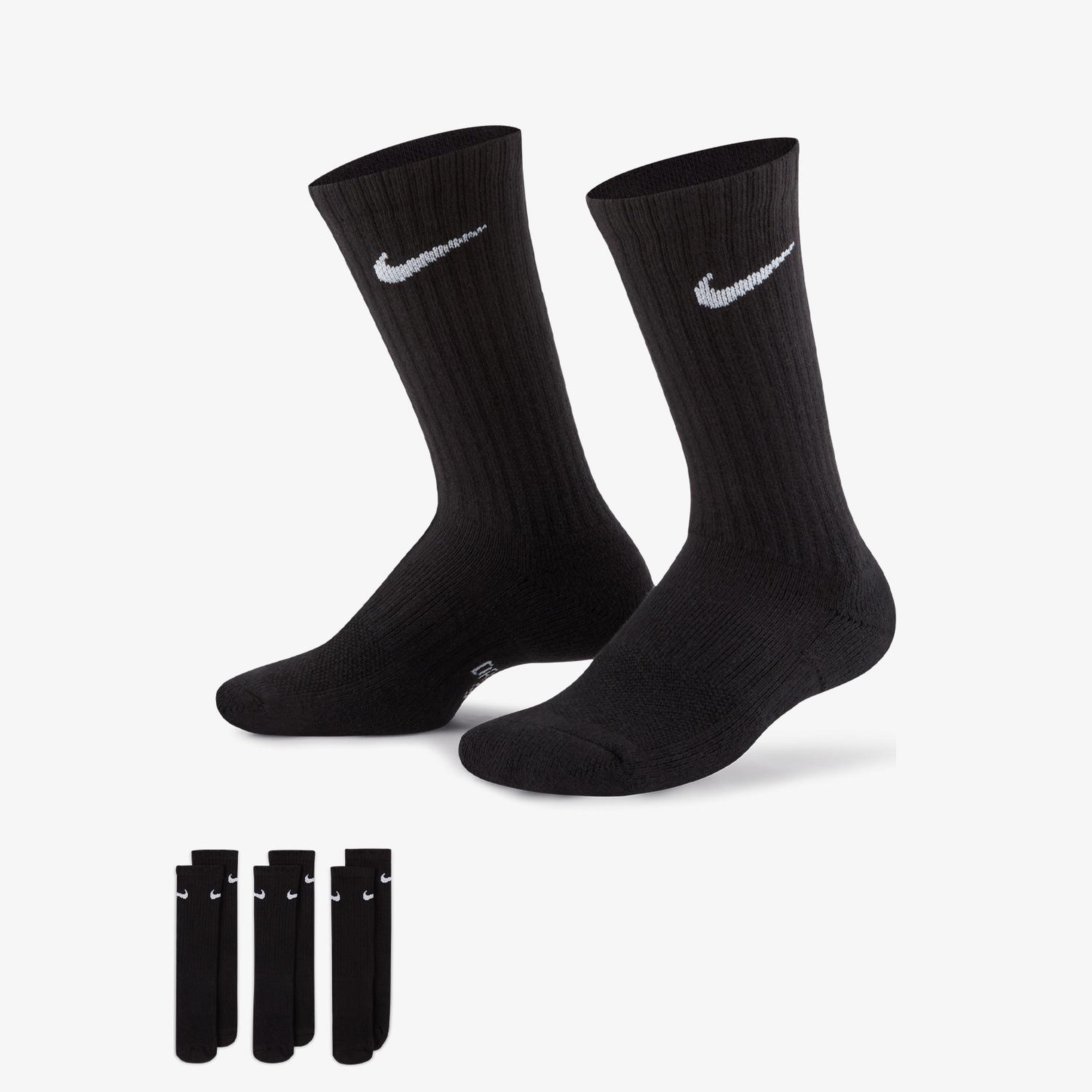Nike Everyday 3'lü Çocuk Siyah Çorap