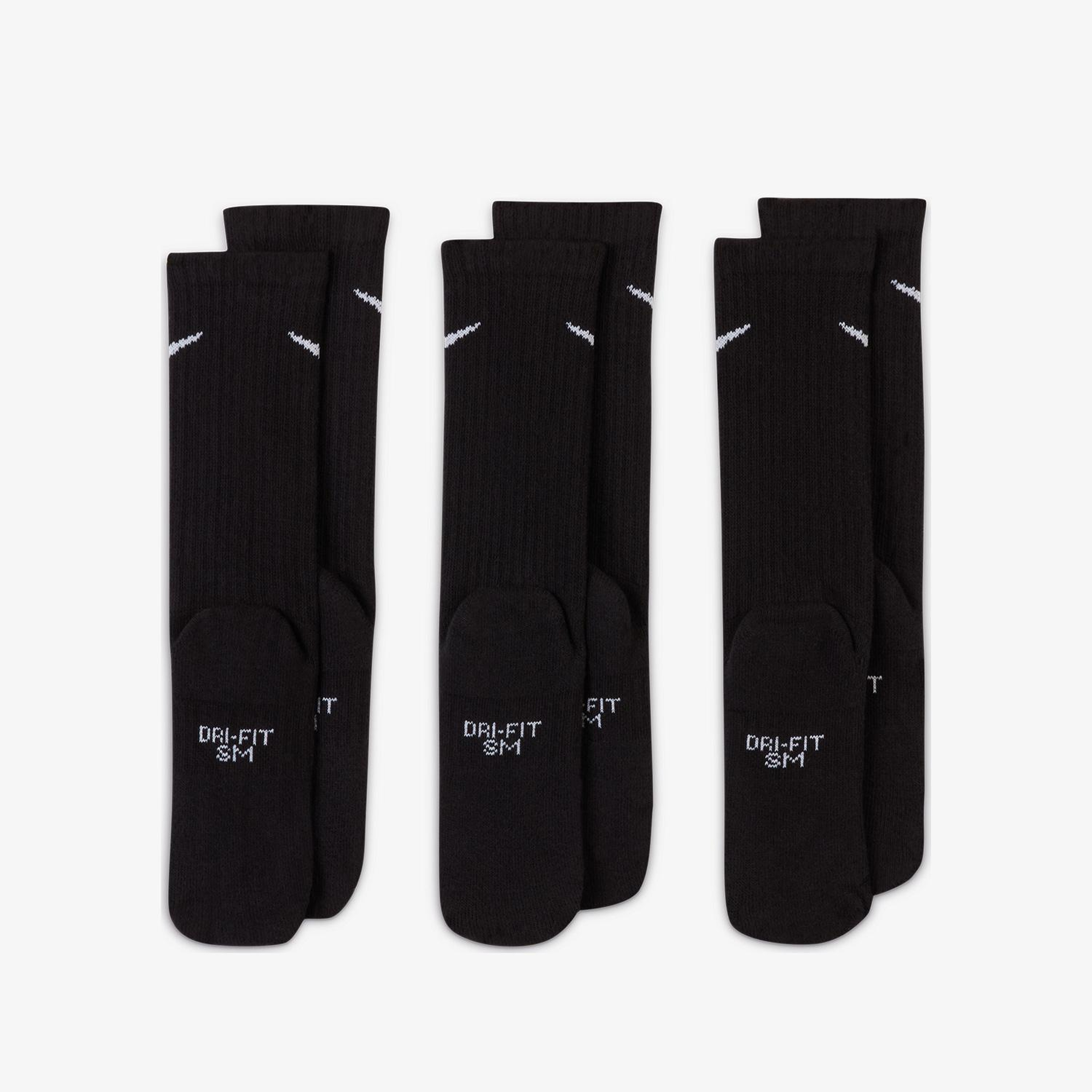 Nike Everyday 3'lü Çocuk Siyah Çorap