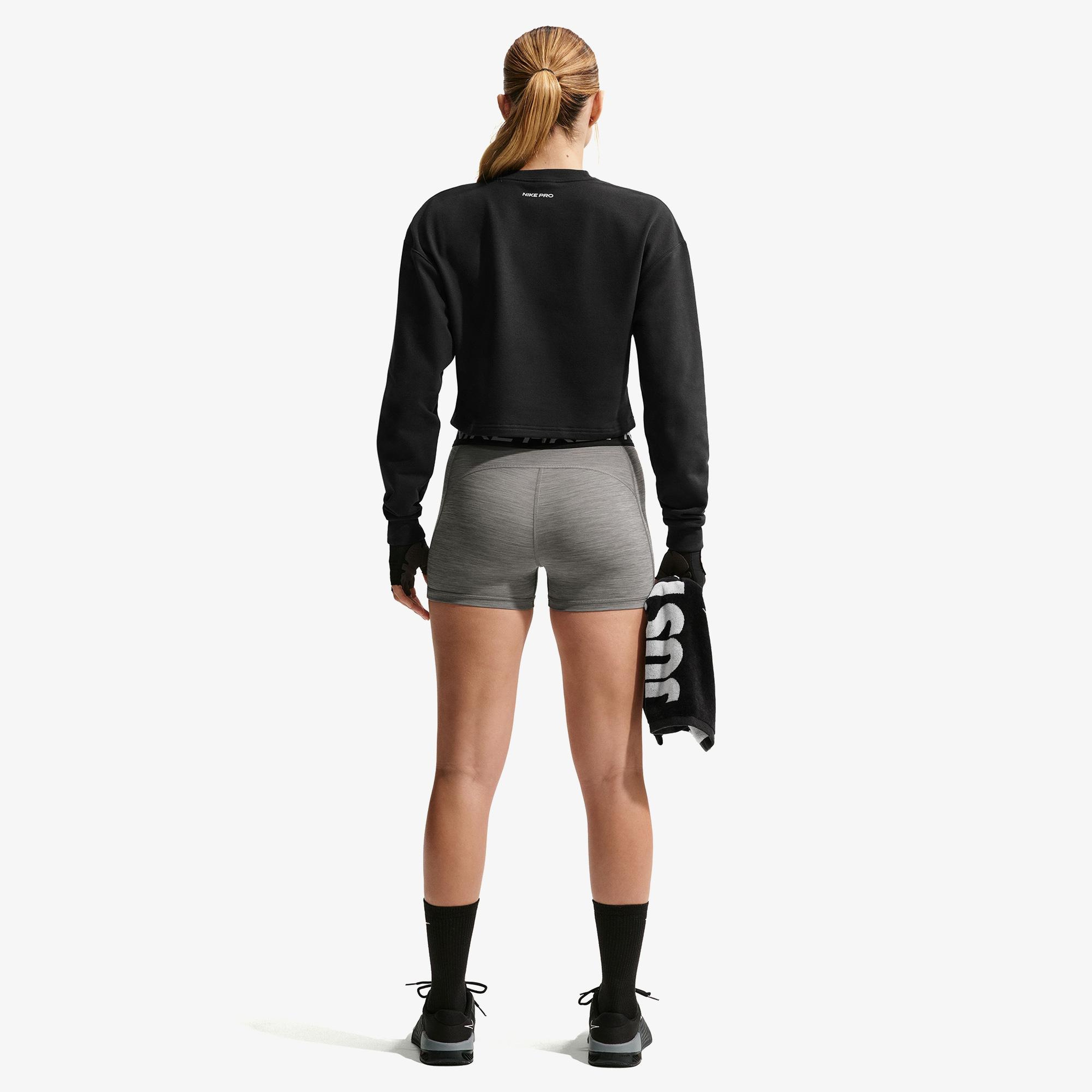 Nike Pro Dri-Fit 365 8 cm Kadın Gri Kısa Tayt