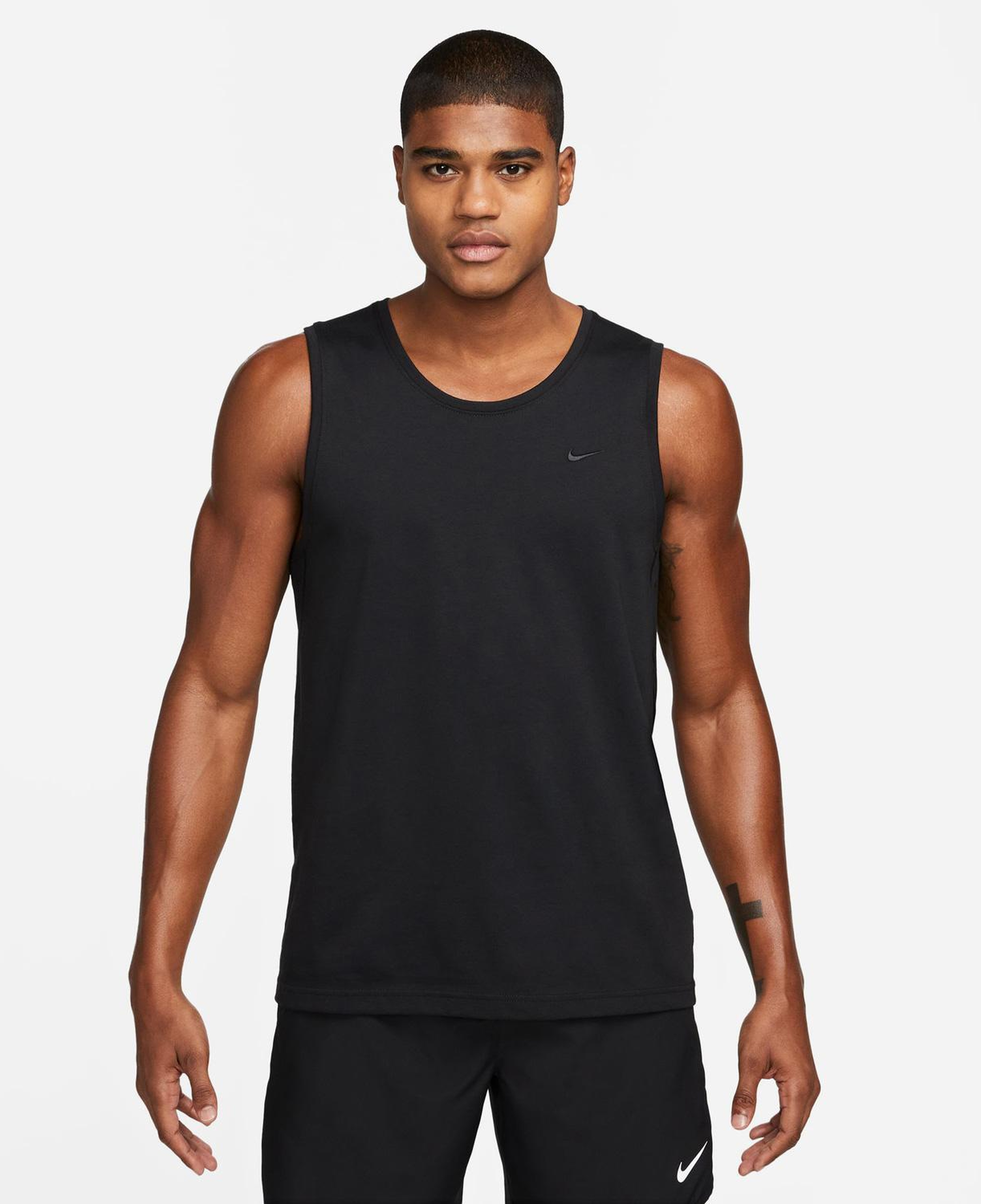 Nike Dri-Fit Primary Tank Erkek Siyah Kolsuz T-Shirt