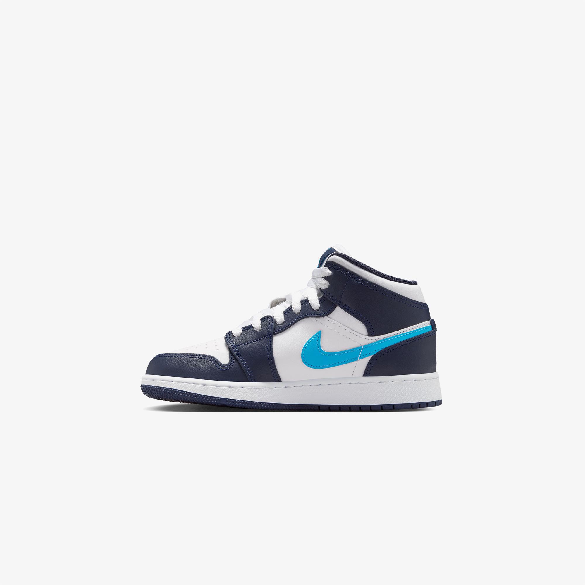 Jordan Air 1 Mid Lacivert Spor Ayakkabı