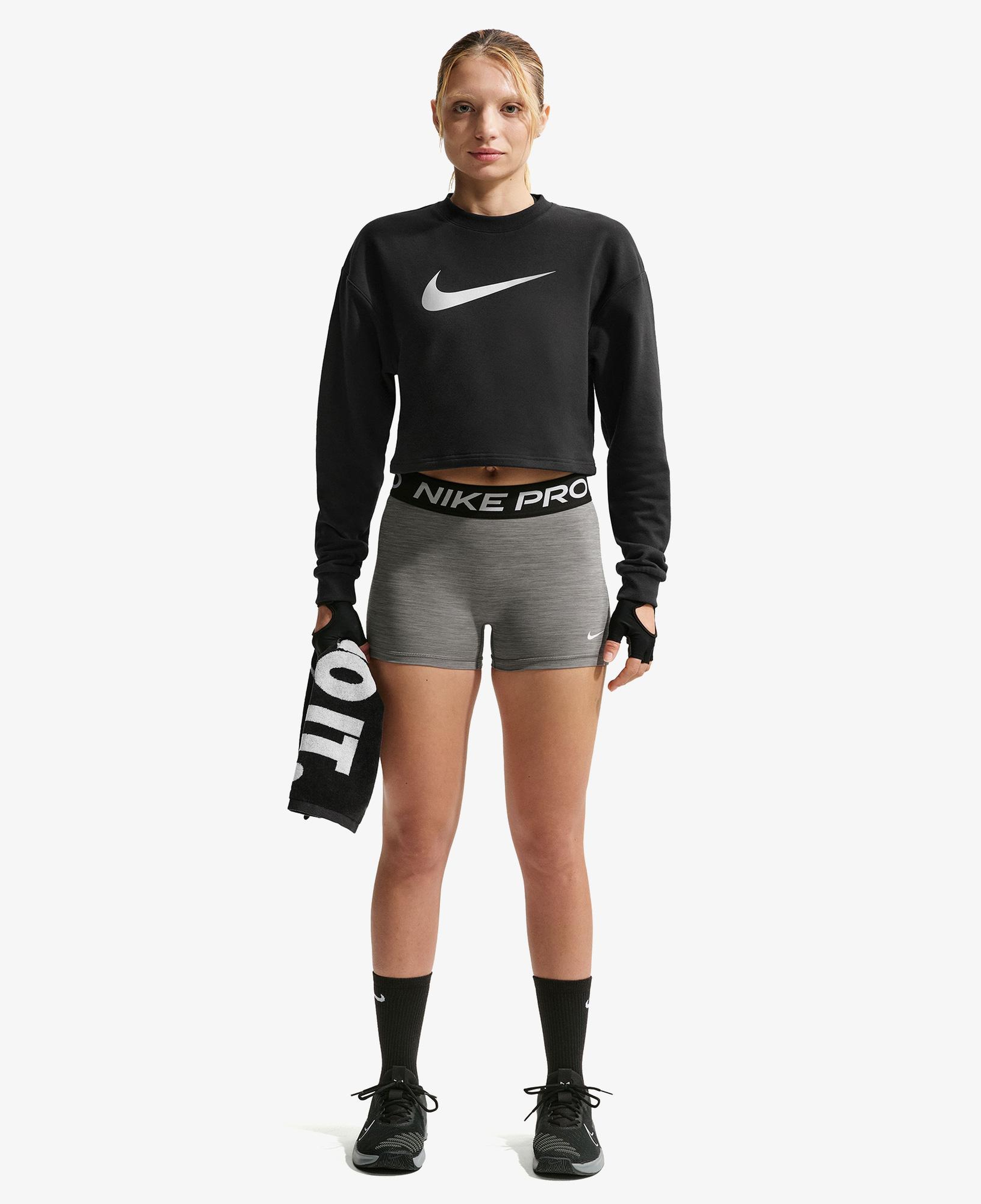 Nike Pro Dri-Fit 365 8 cm Kadın Gri Kısa Tayt