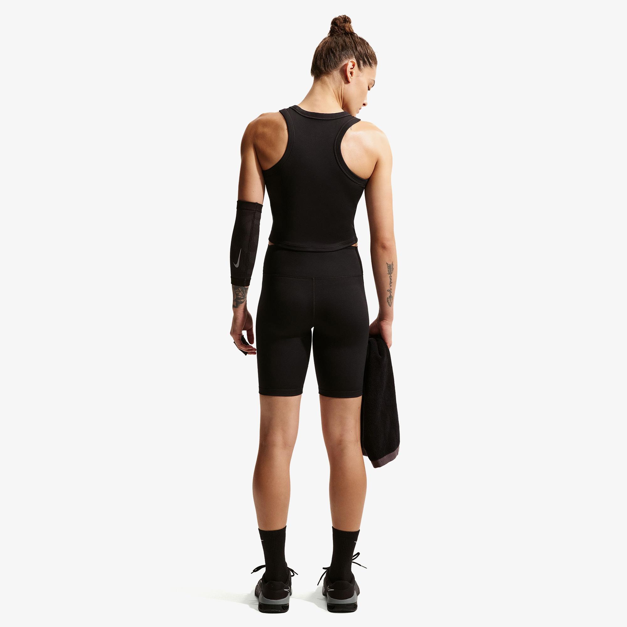 Nike Dri-Fit One Yüksek Belli 20 cm Kadın Siyah Kısa Tayt