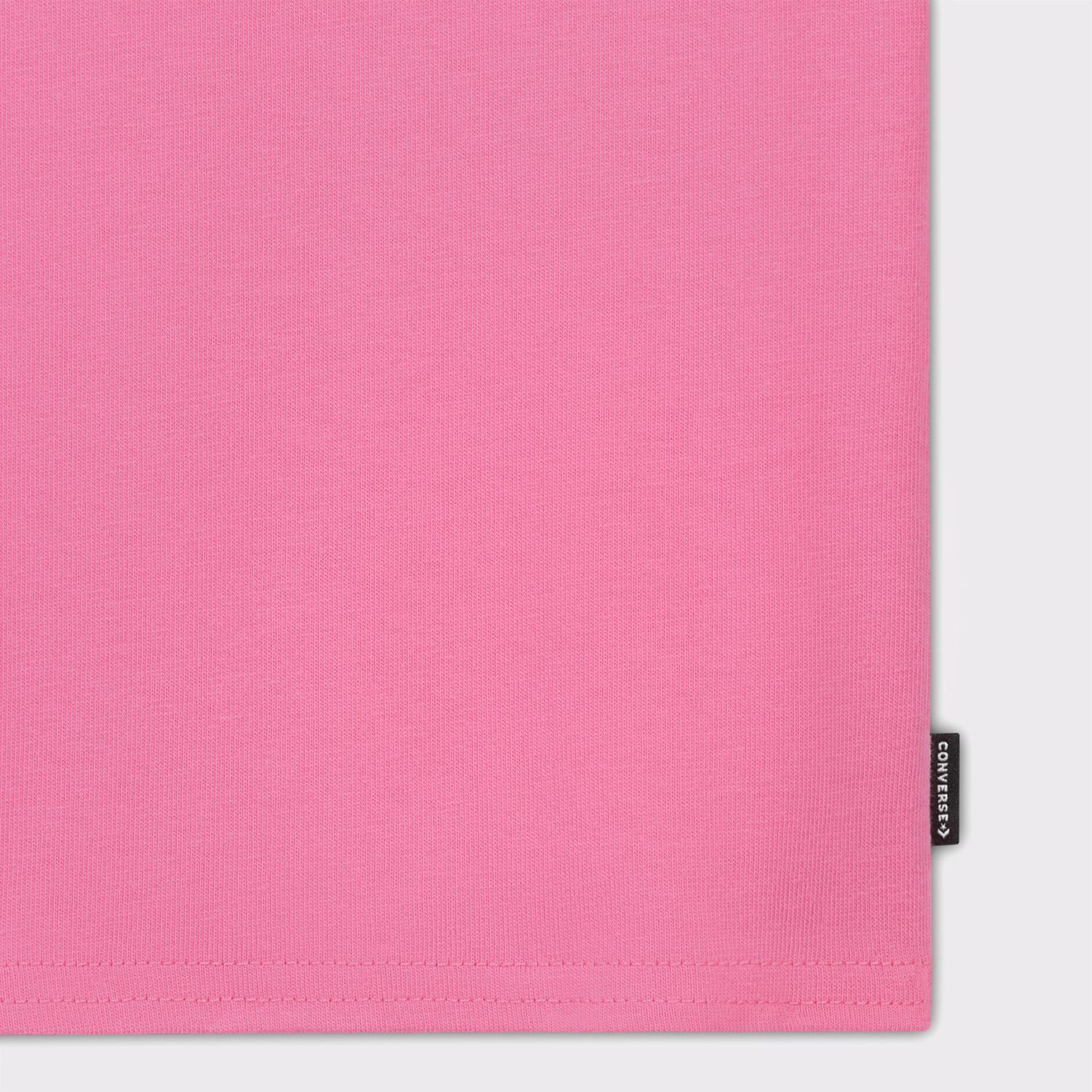 Converse Slim Fit Kadın Pembe T-Shirt