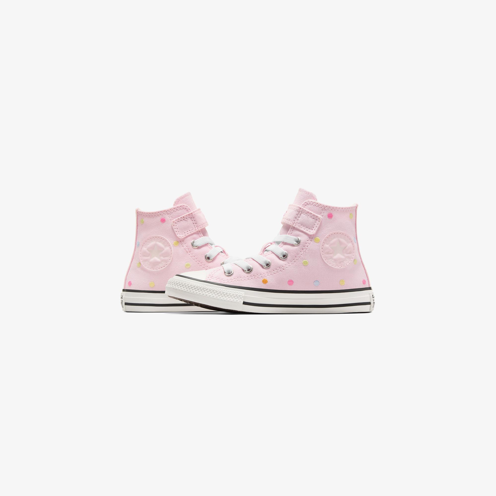 Converse Chuck Taylor All Star 1V Polka Dots Çocuk Pembe Sneaker
