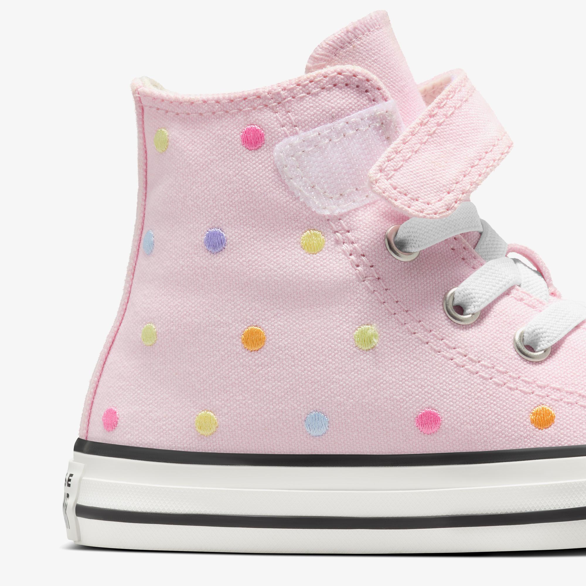 Converse Chuck Taylor All Star 1V Polka Dots Çocuk Pembe Sneaker