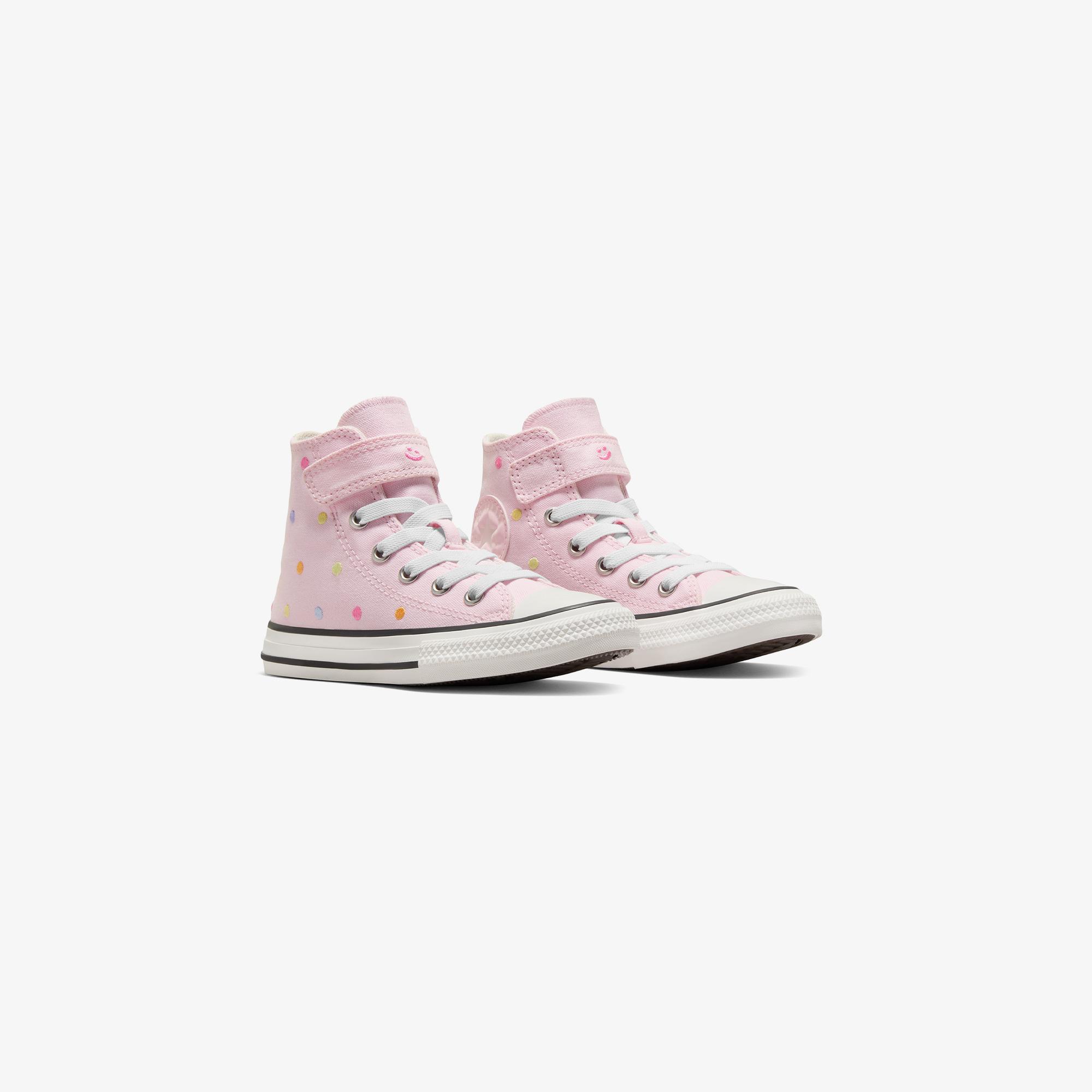 Converse Chuck Taylor All Star 1V Polka Dots Çocuk Pembe Sneaker