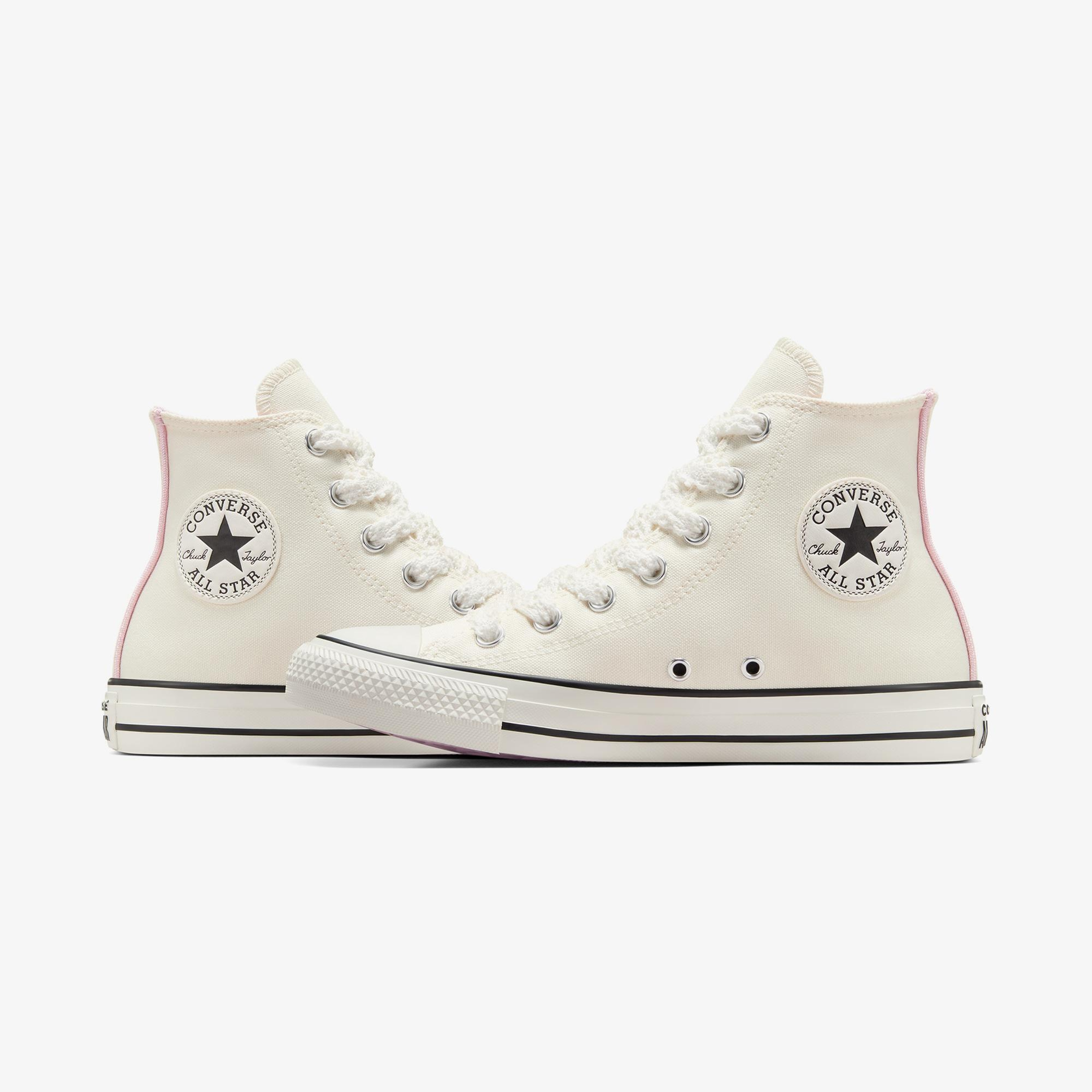 Converse Chuck Taylor All Star Crochet Laces Kadın Krem Sneaker