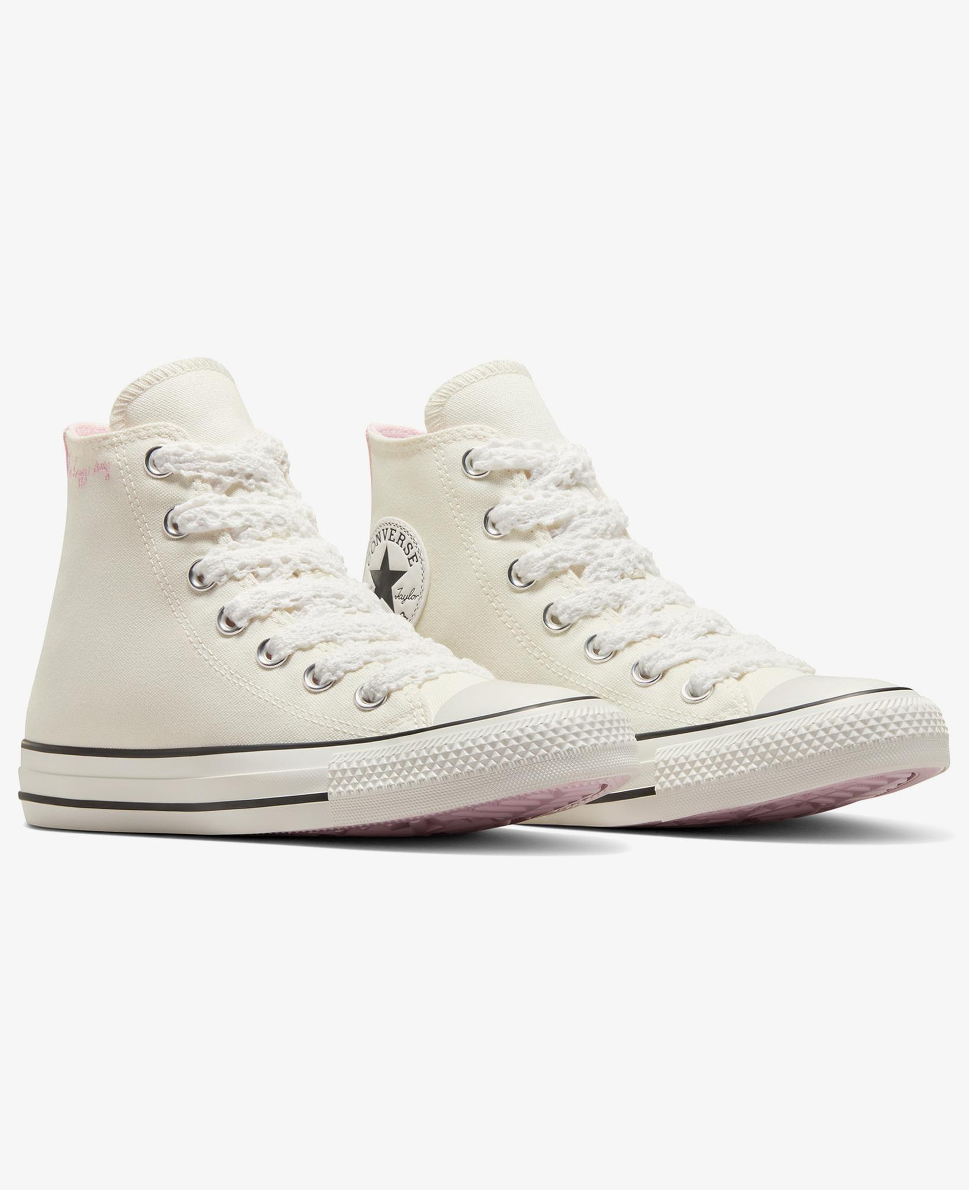 Converse Chuck Taylor All Star Crochet Laces Kadın Krem Sneaker
