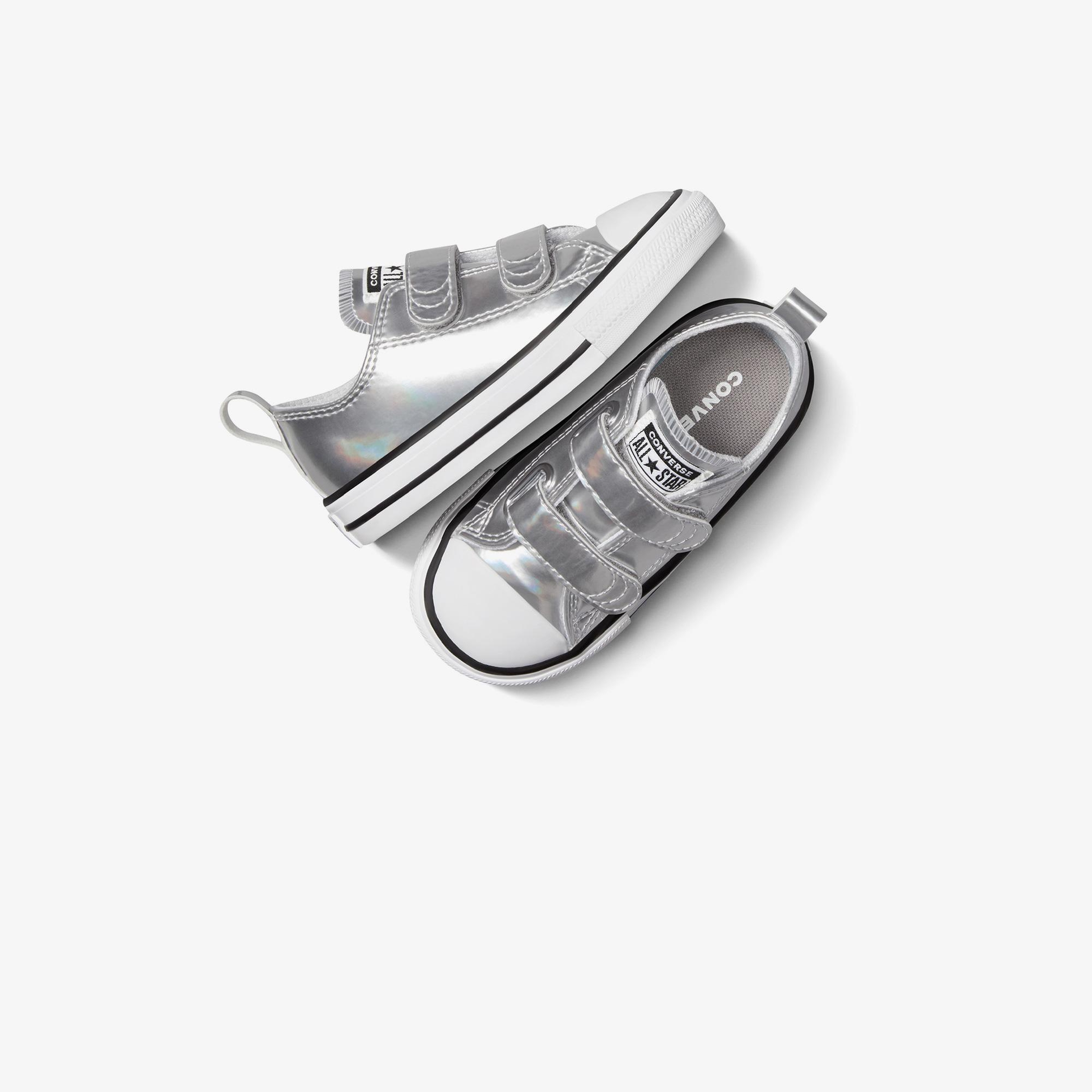 Converse Chuck Taylor All Star 2V Metallic Çocuk Gri Sneaker