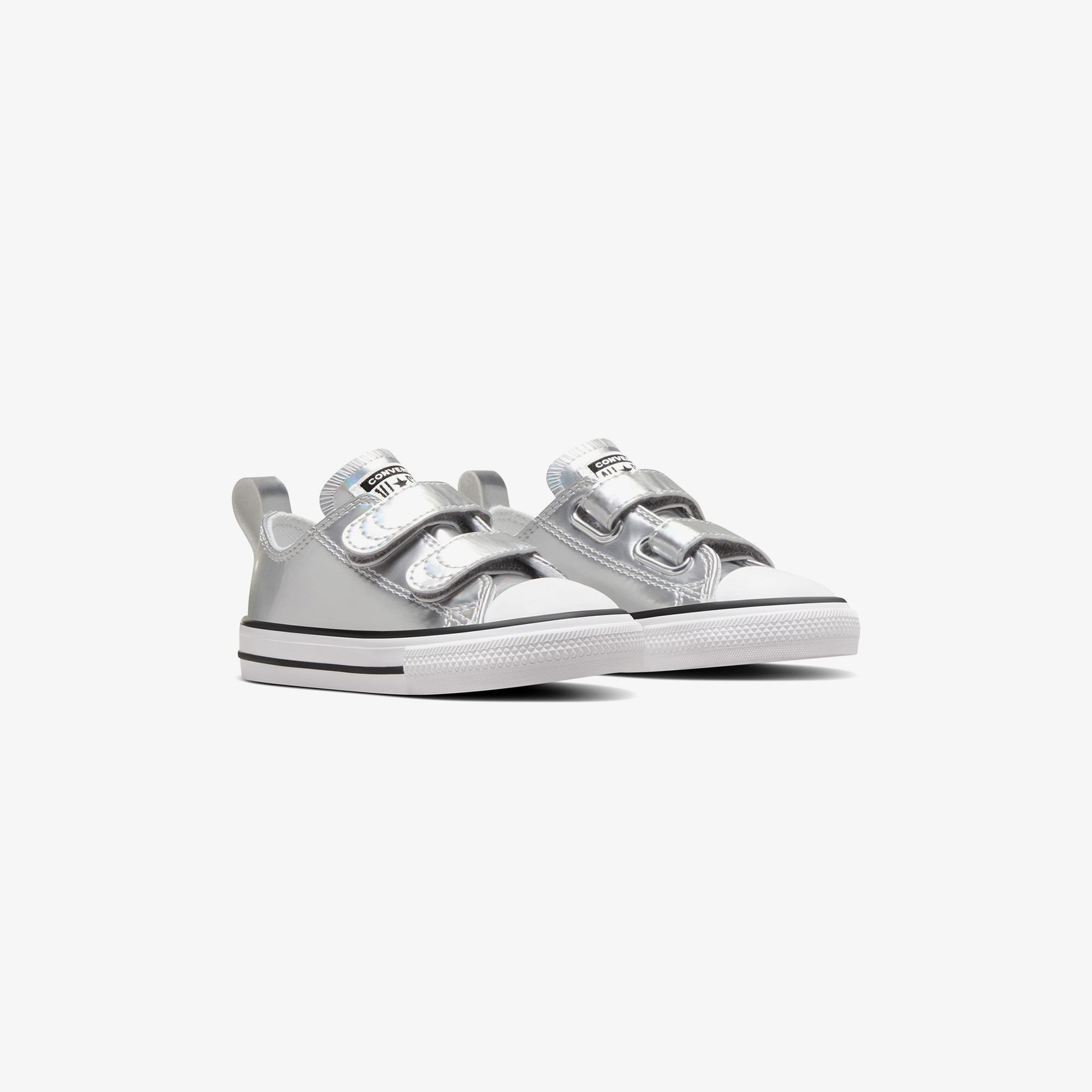 Converse Chuck Taylor All Star 2V Metallic Çocuk Gri Sneaker