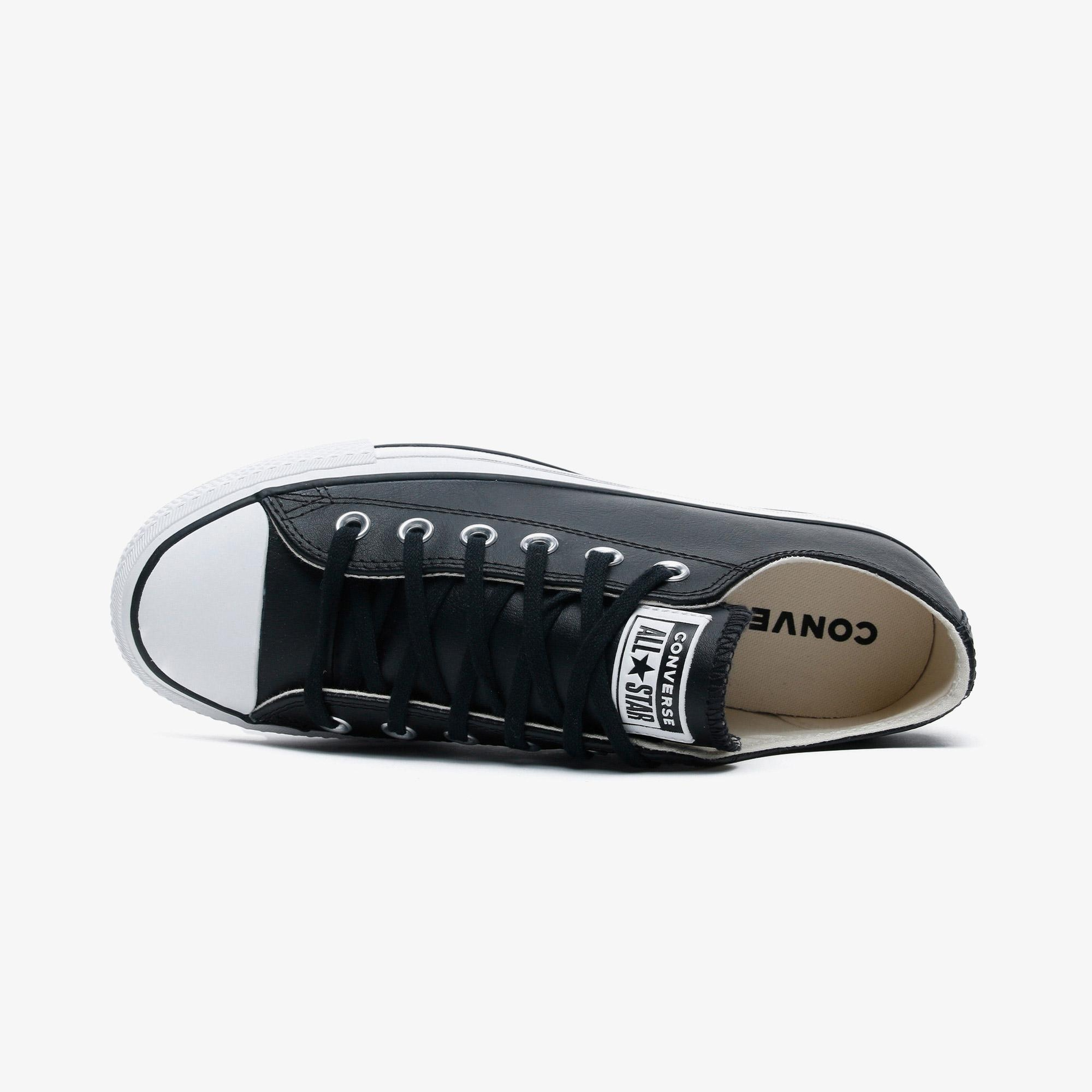 Converse Chuck Taylor All Star Lift Unisex Siyah Deri Platform Sneaker