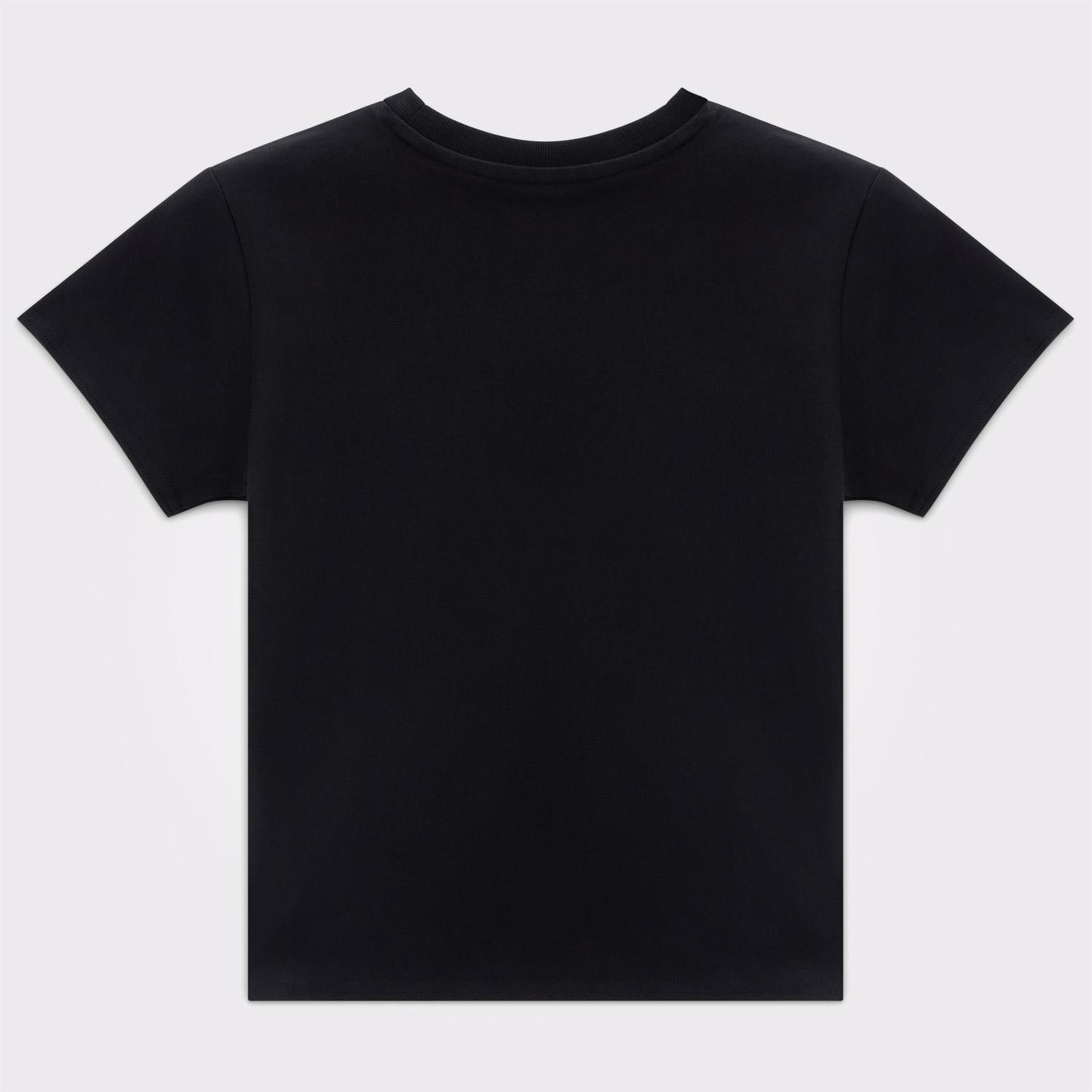 Converse Slim Fit Kadın Siyah T-Shirt