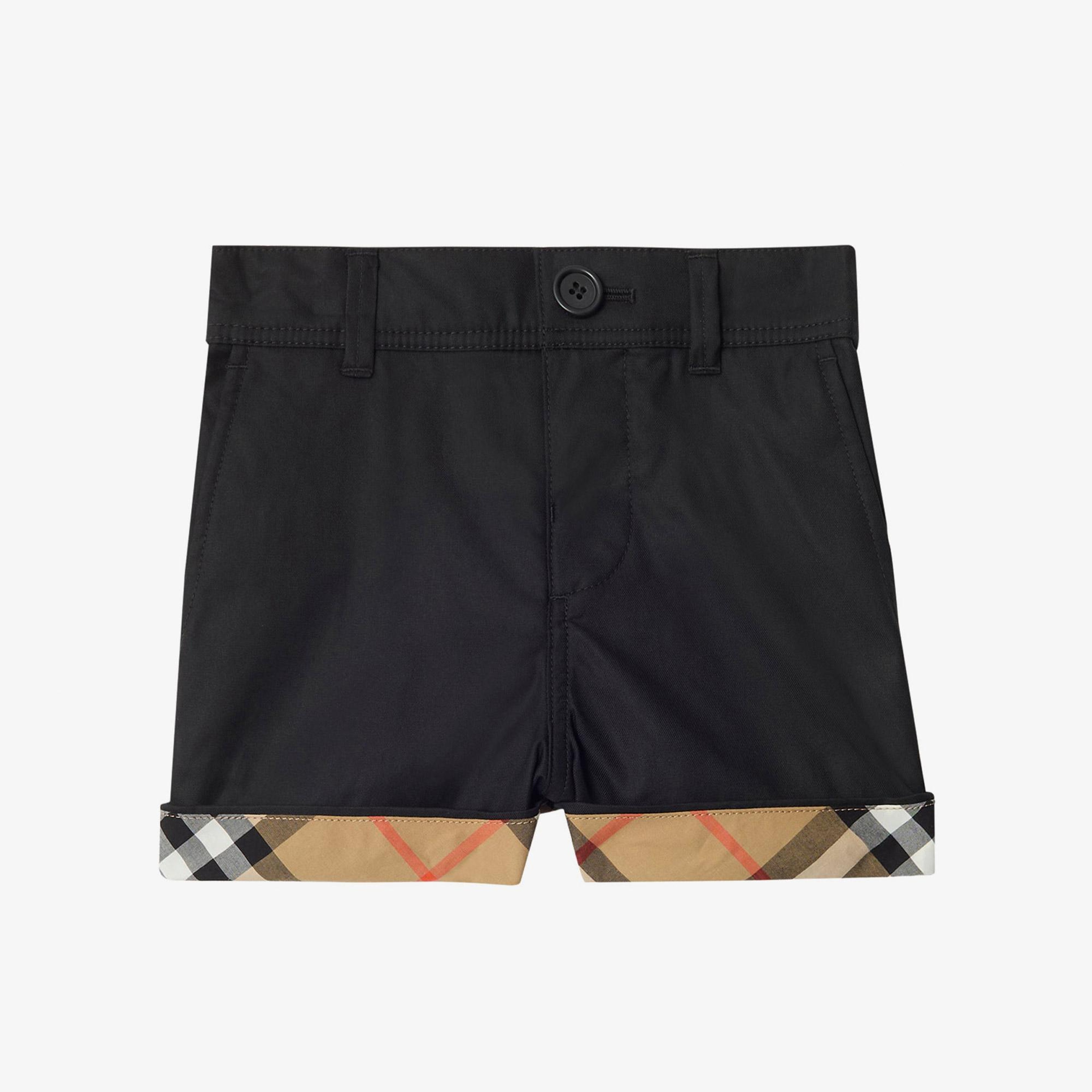 Burberry Oscar Check Çocuk Siyah Şort