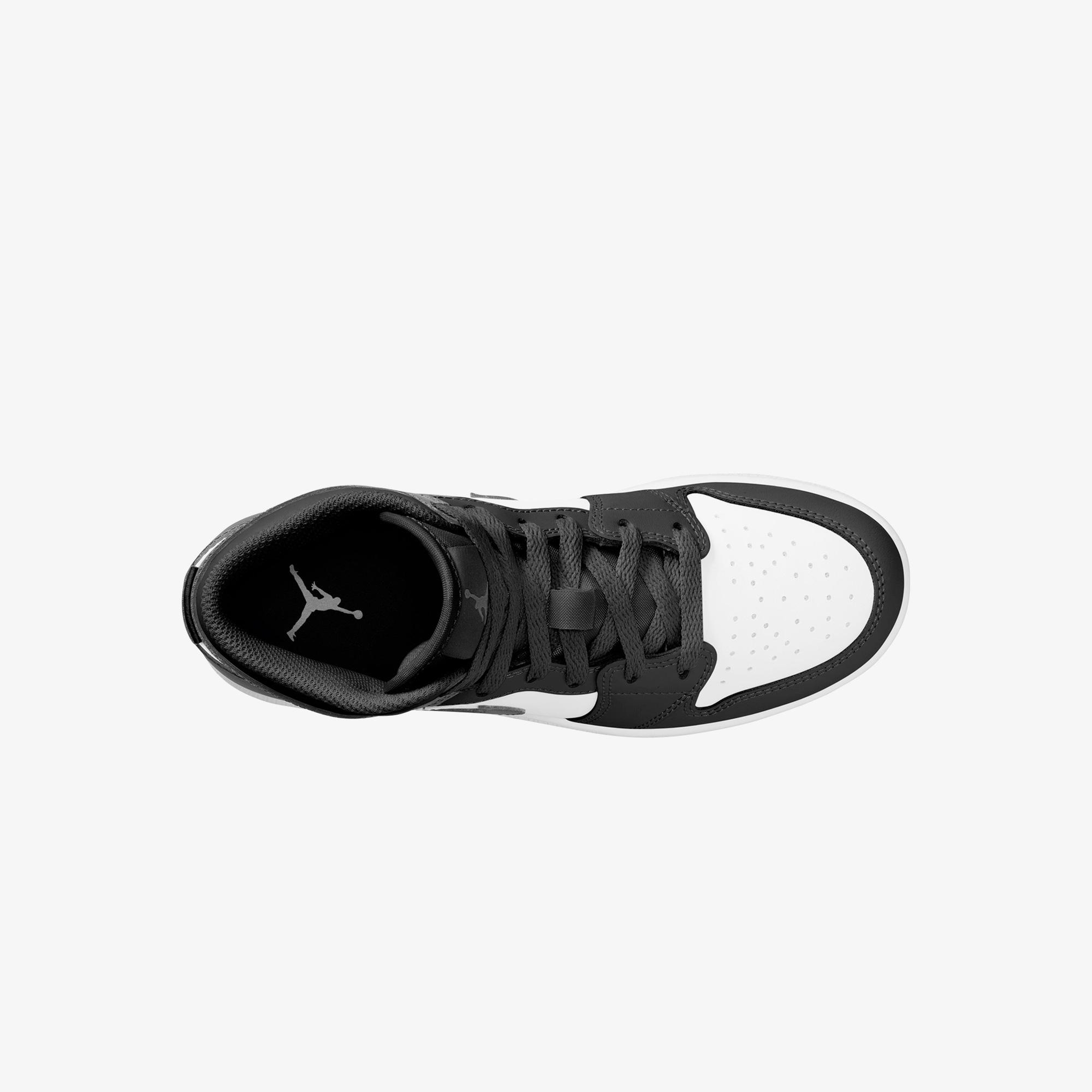 Jordan Air 1 Mid Genç Siyah Spor Ayakkabı
