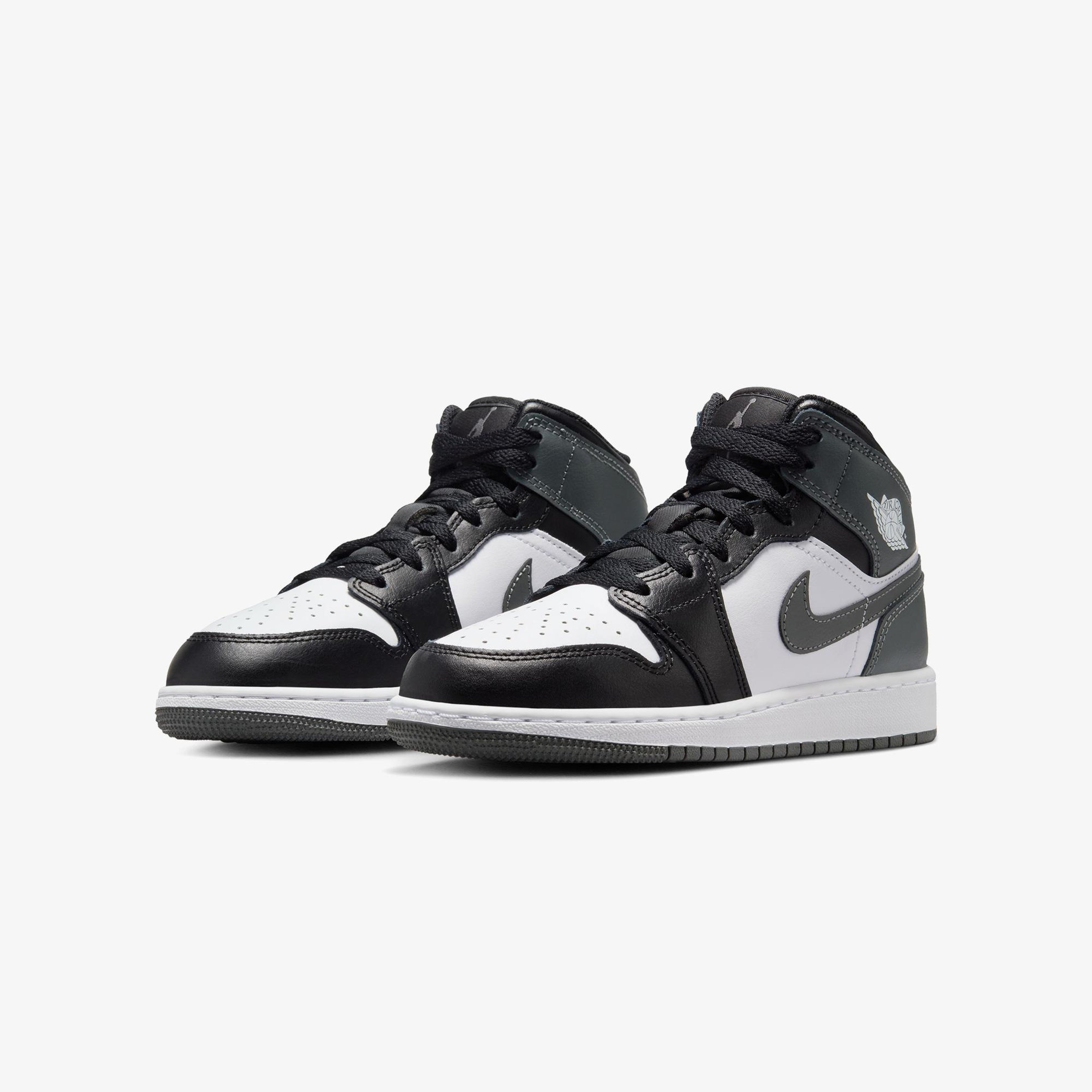 Jordan Air 1 Mid Genç Siyah Spor Ayakkabı